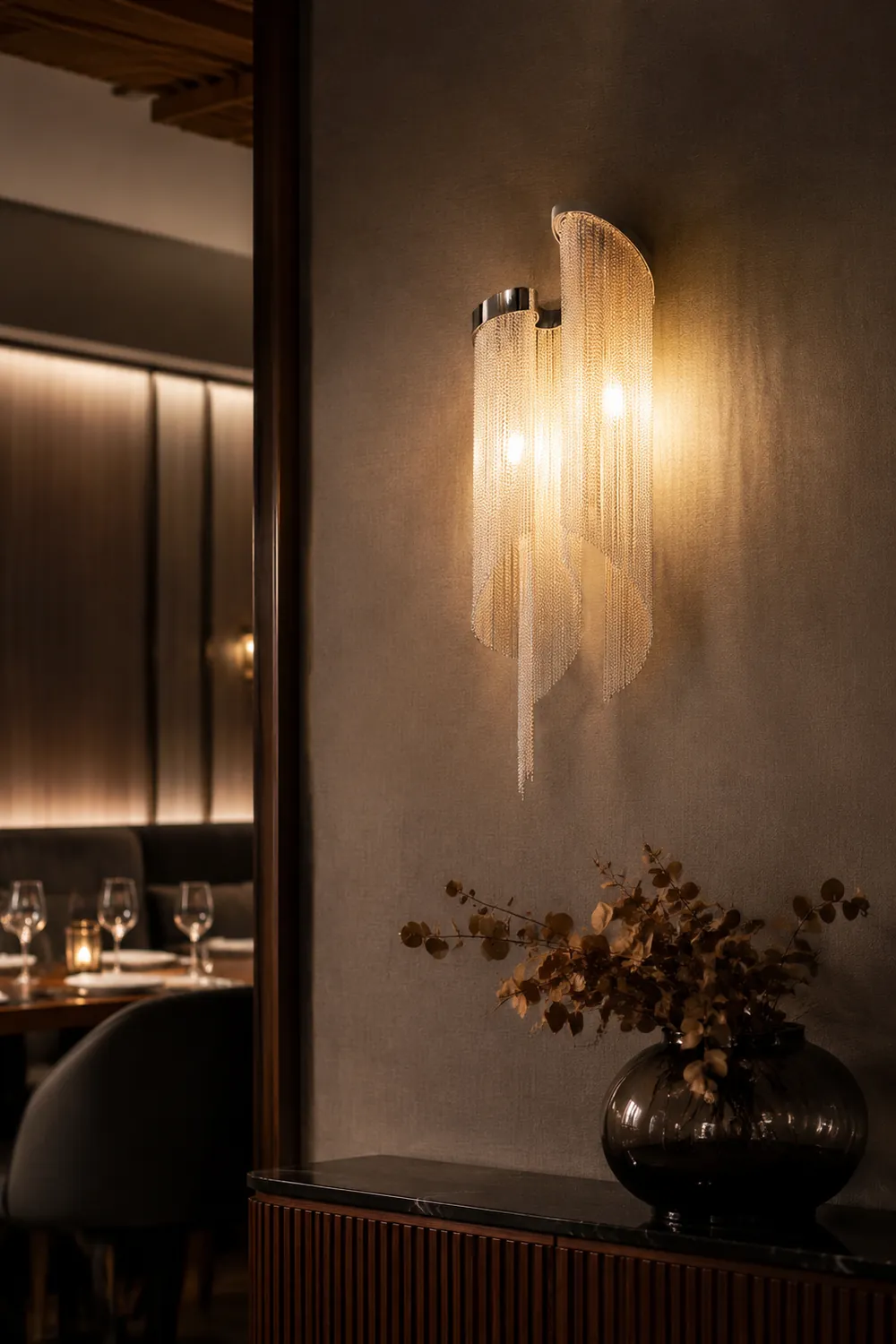 Chain Tassel Wall Lamp - Lumpaz