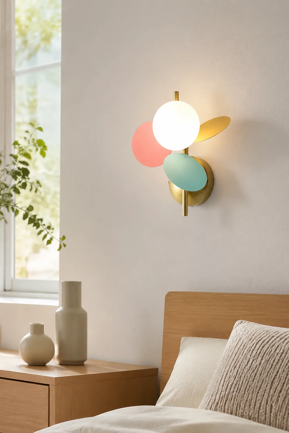 Round Macaron Wall Lamp - Lumpaz