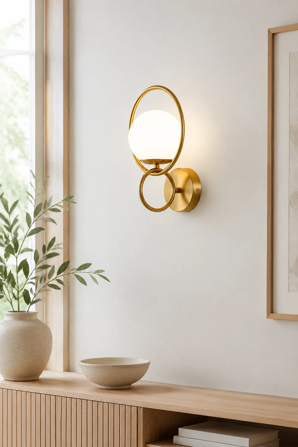 Fort Halo Gold Wall Light - Lumpaz