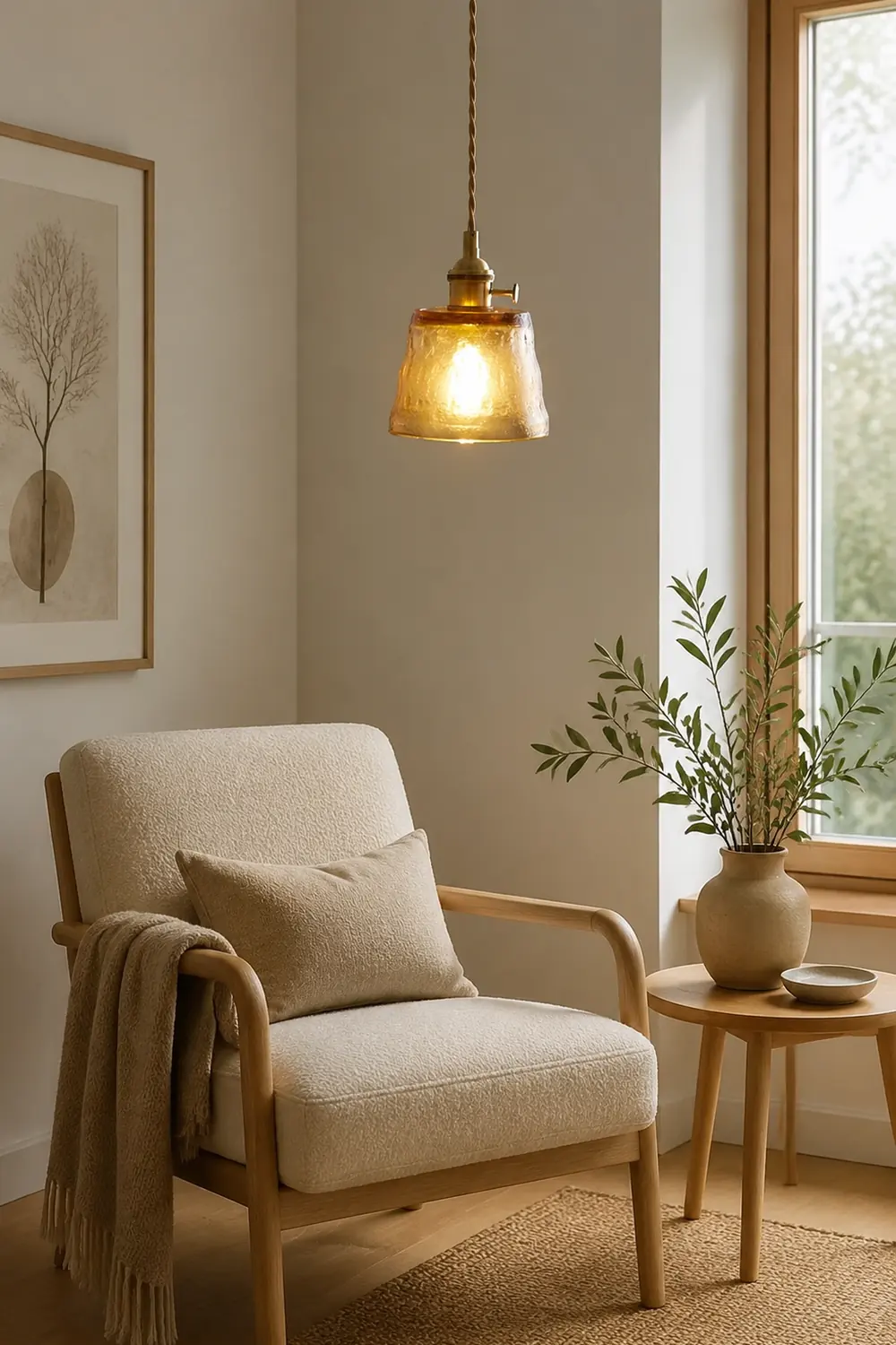 Modern Simple Cup Glass Pendant Lamp For Living Room - Lumpaz