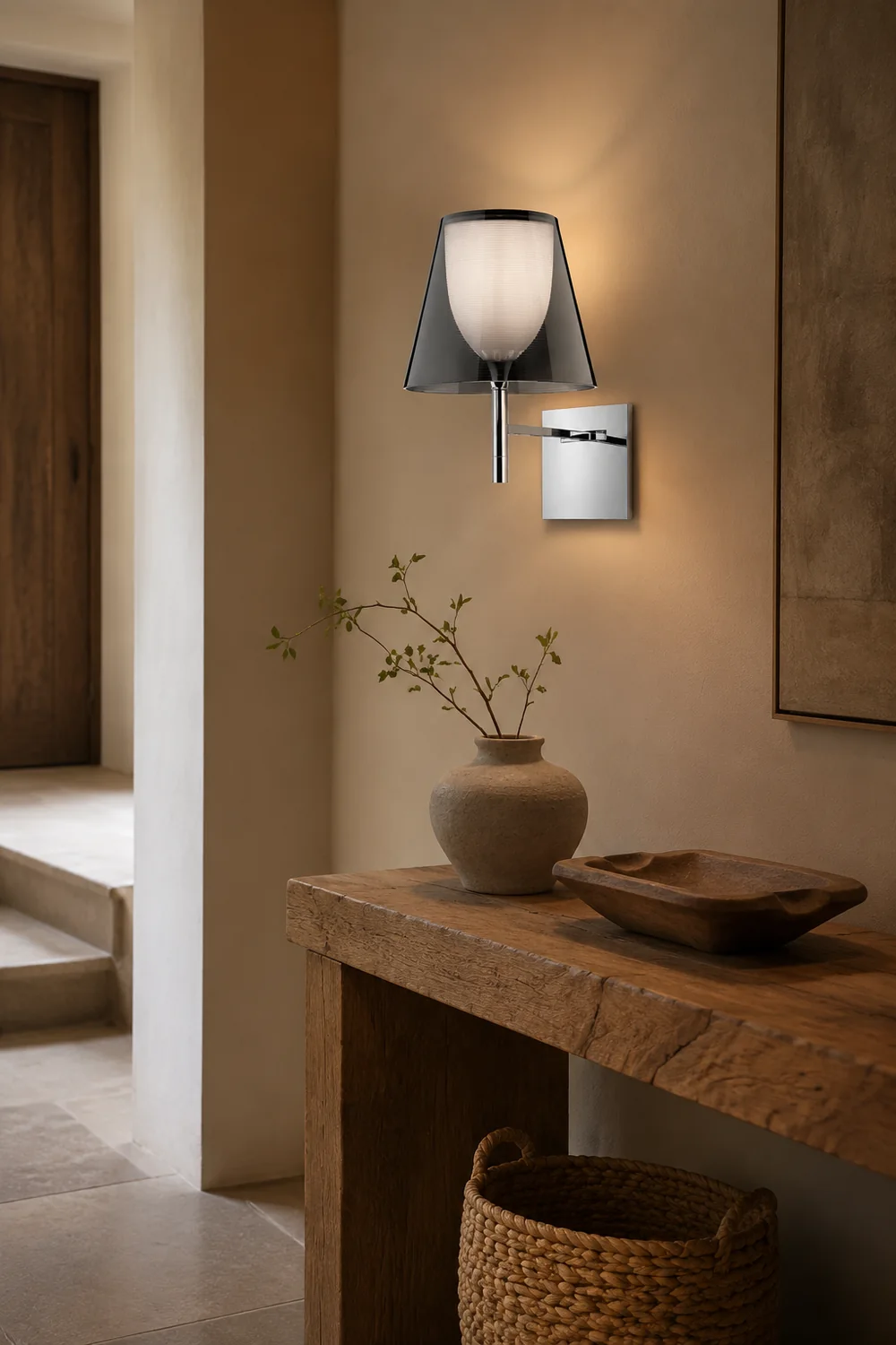 Chrome Prism Wall Lamp - Lumpaz