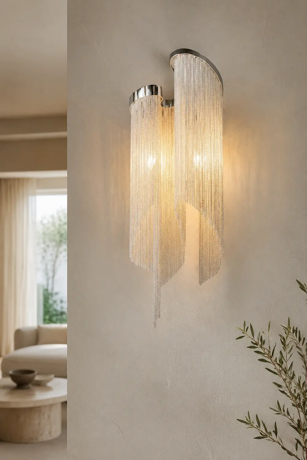 Chain Tassel Wall Lamp - Lumpaz