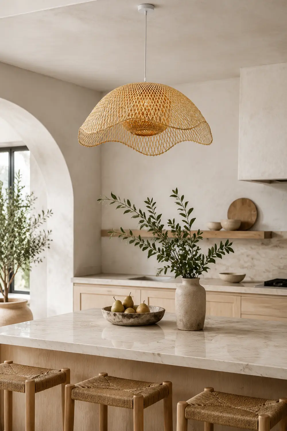 Bamboo Woven Hanging Lighting - Lumpaz