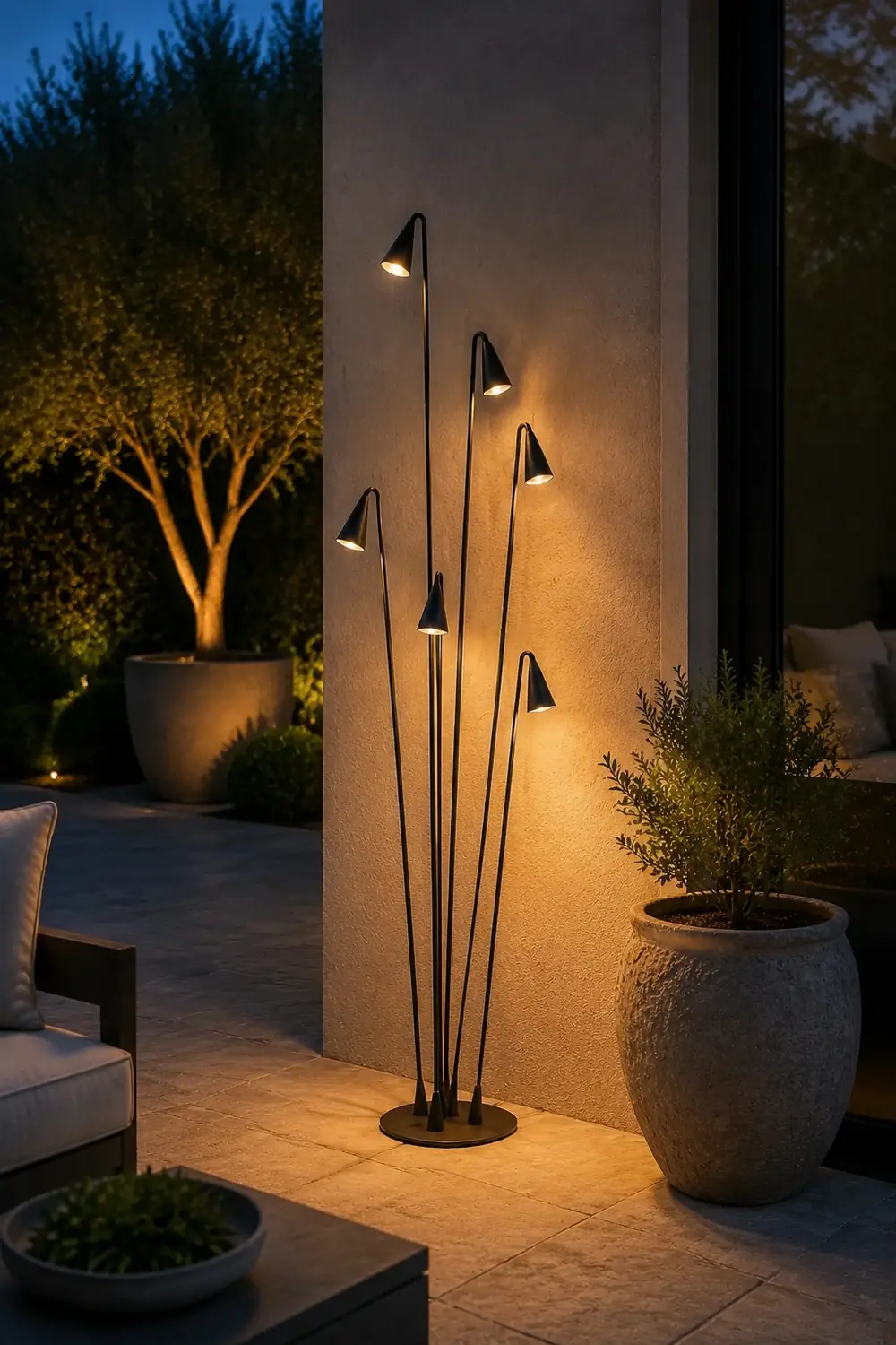 Bellflower Outdoor Floor Lamp - Lumpaz