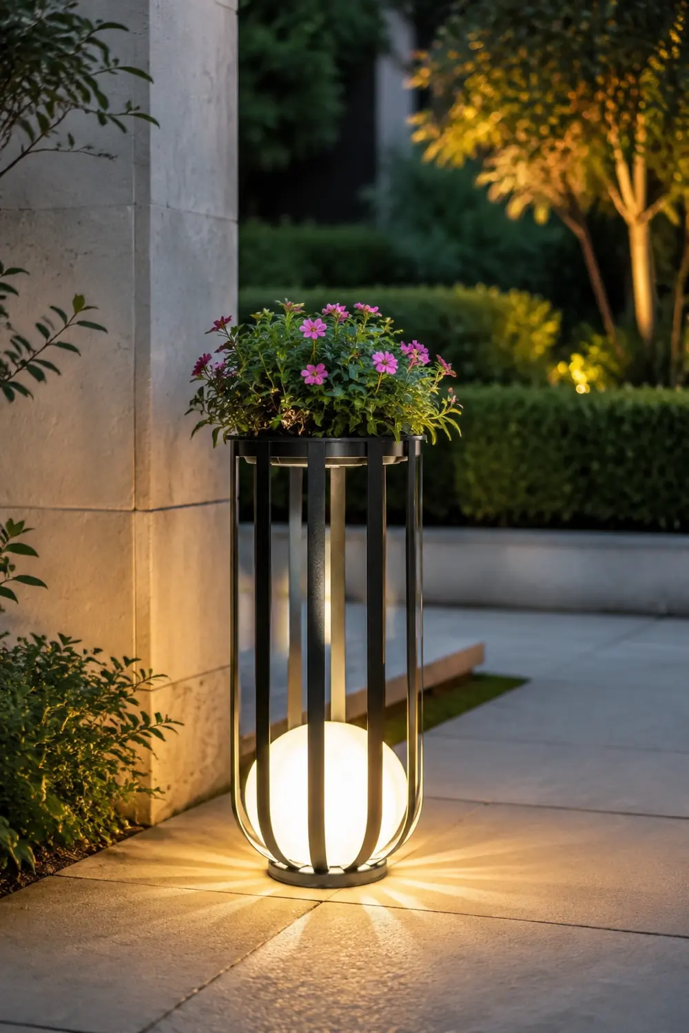 Bols Outdoor Garden Lamp with Solar Panel - Lumpaz