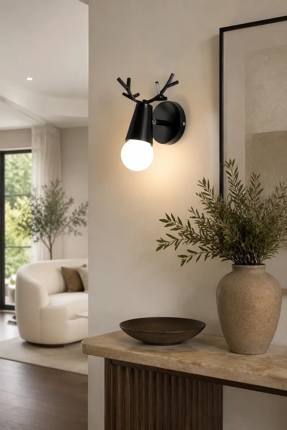 Yeknu Antler Wall Lamp - Lumpaz