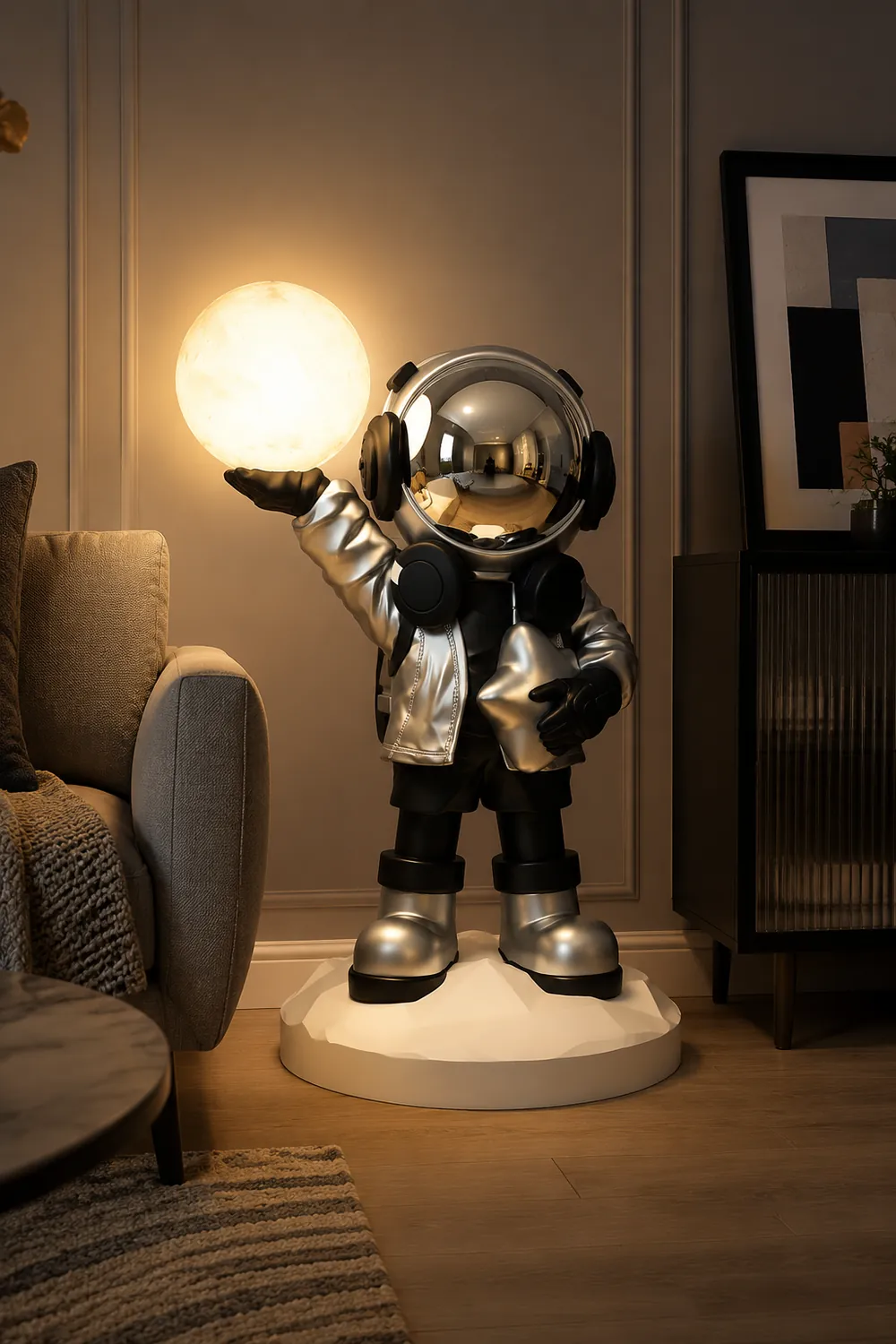 Apollo Astronaut Built-in Battery Floor Lamp - Lumpaz