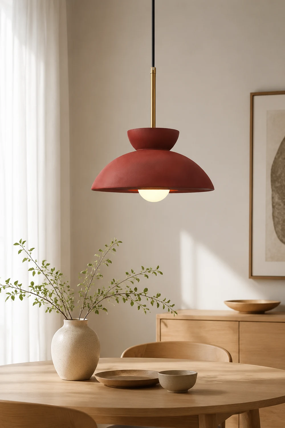 Nordic Minimalist Resin Pendant Light For Dining Room - Lumpaz
