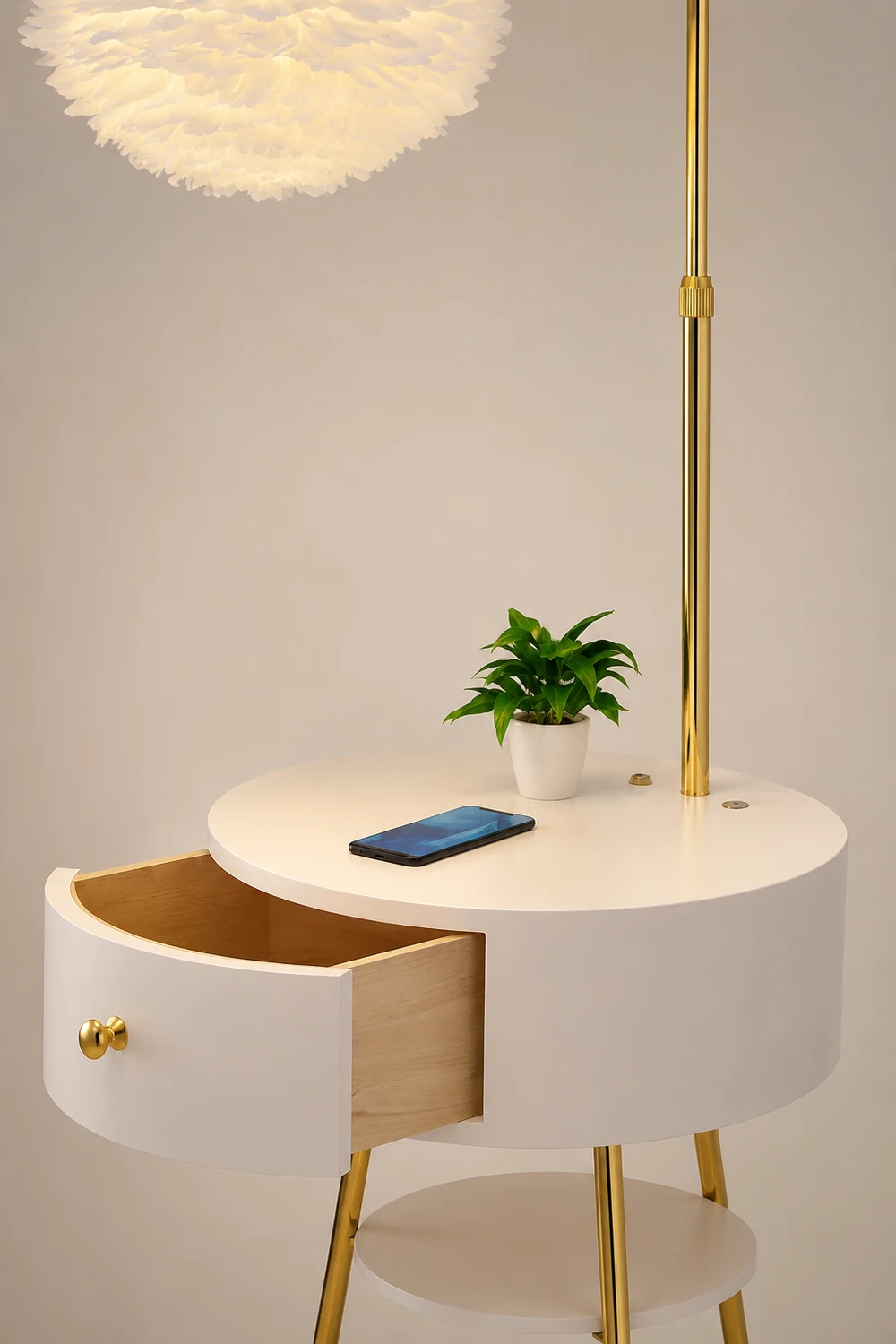 Feather Drawer Floor Lamp - Lumpaz
