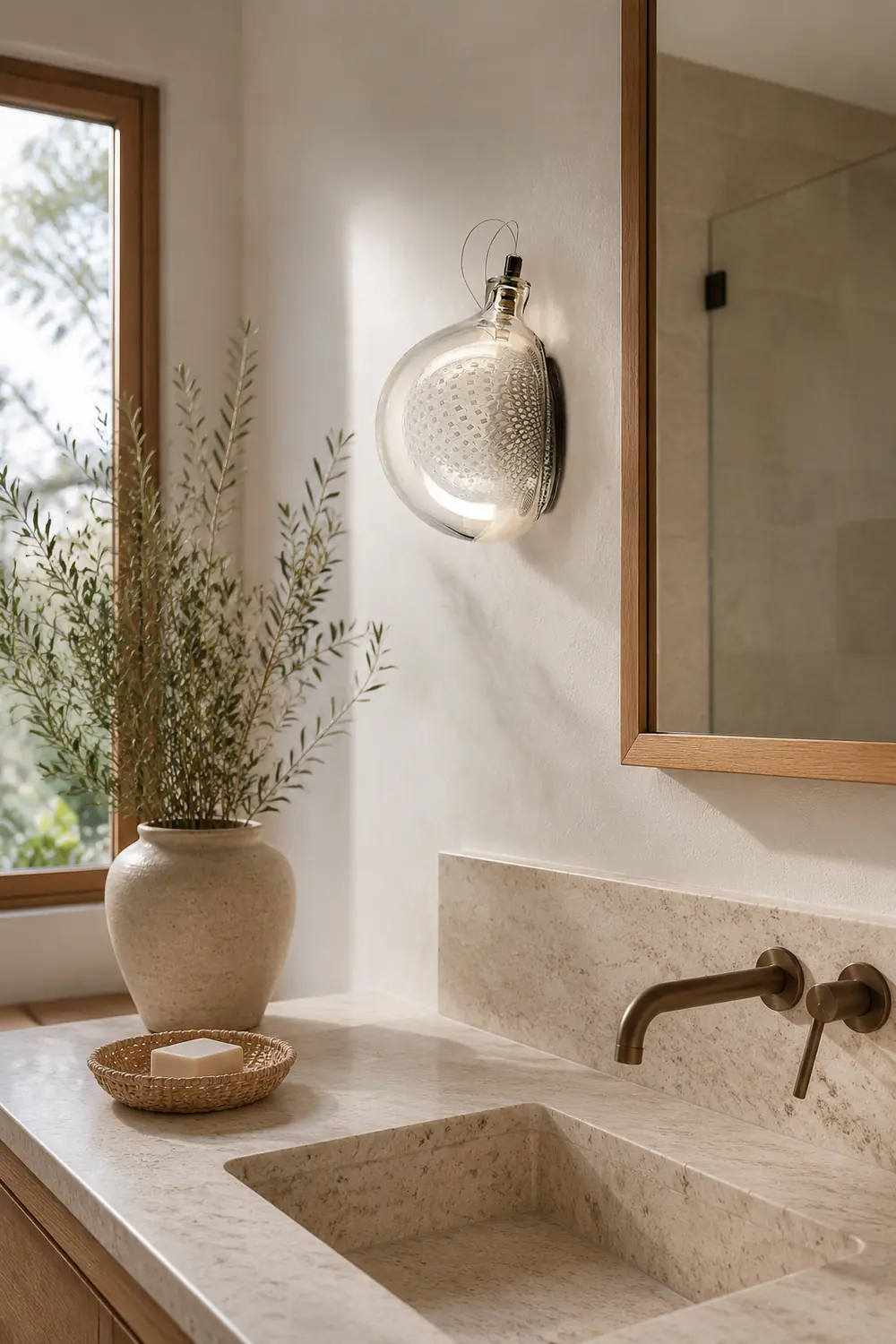 Mesh Glass  Wall Lamp - Lumpaz