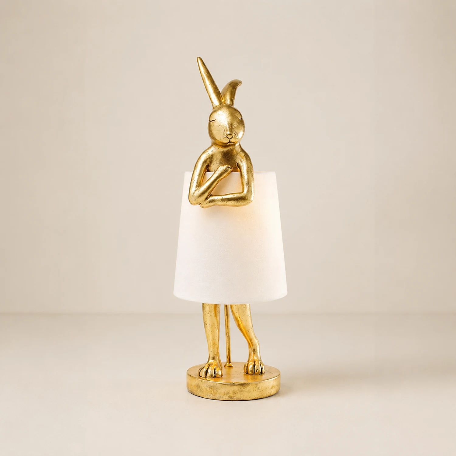 Alice Tischlampe Rabbit Ballet, Weiß/Gold - Lumpaz