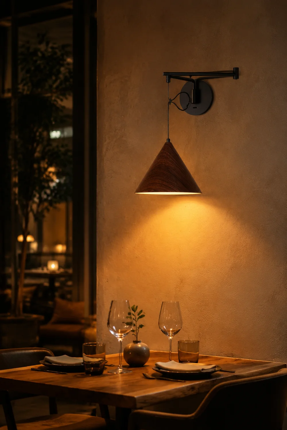 Cone Swing Arm Wall Lamp - Lumpaz