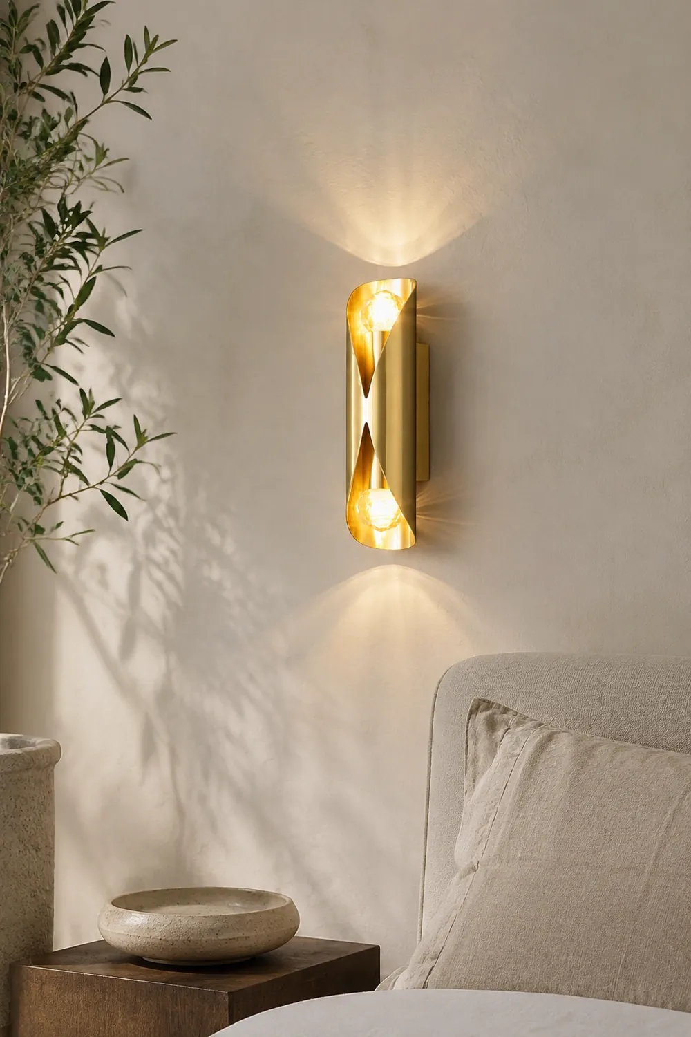 Diamonds Brass Wall Lamp - Lumpaz