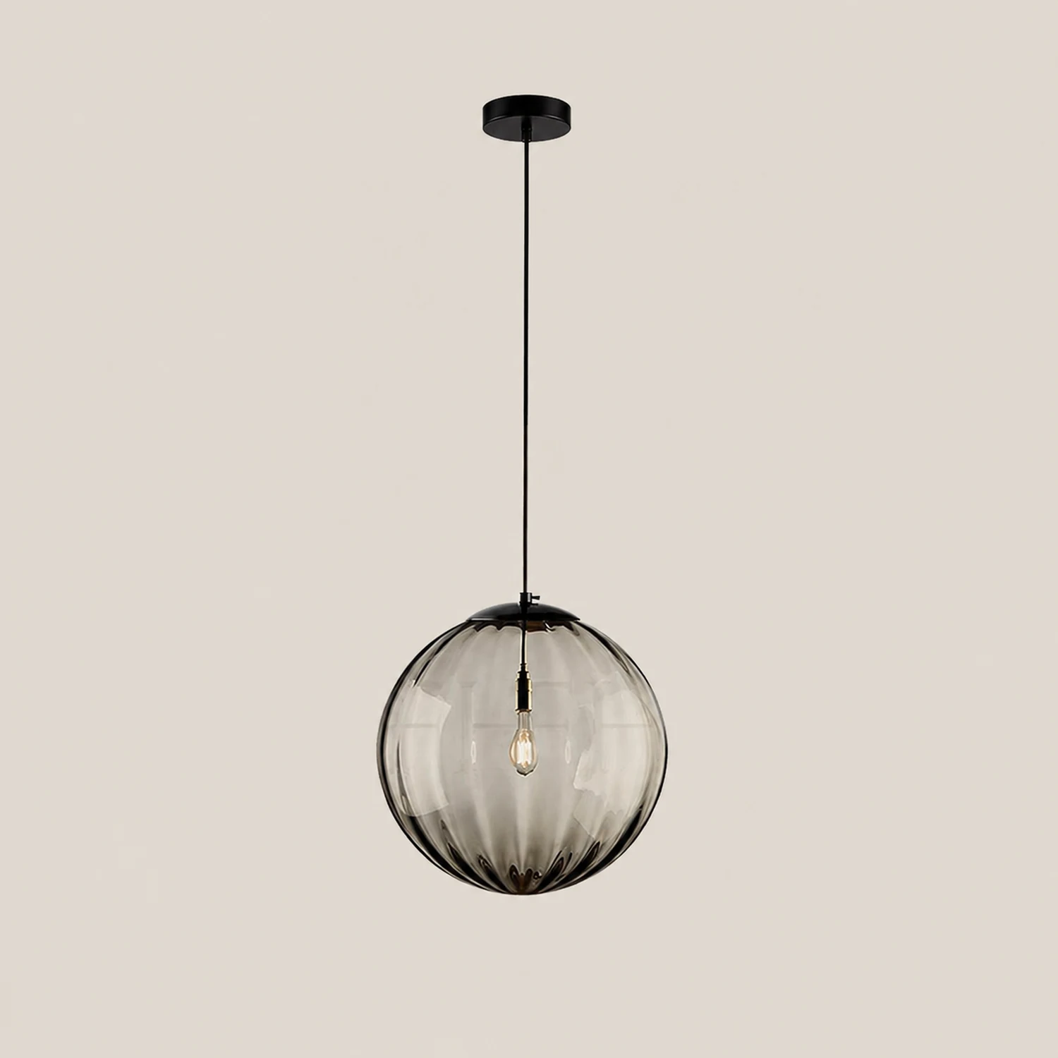 Modern Simple Round Glass Pendant Light - Lumpaz