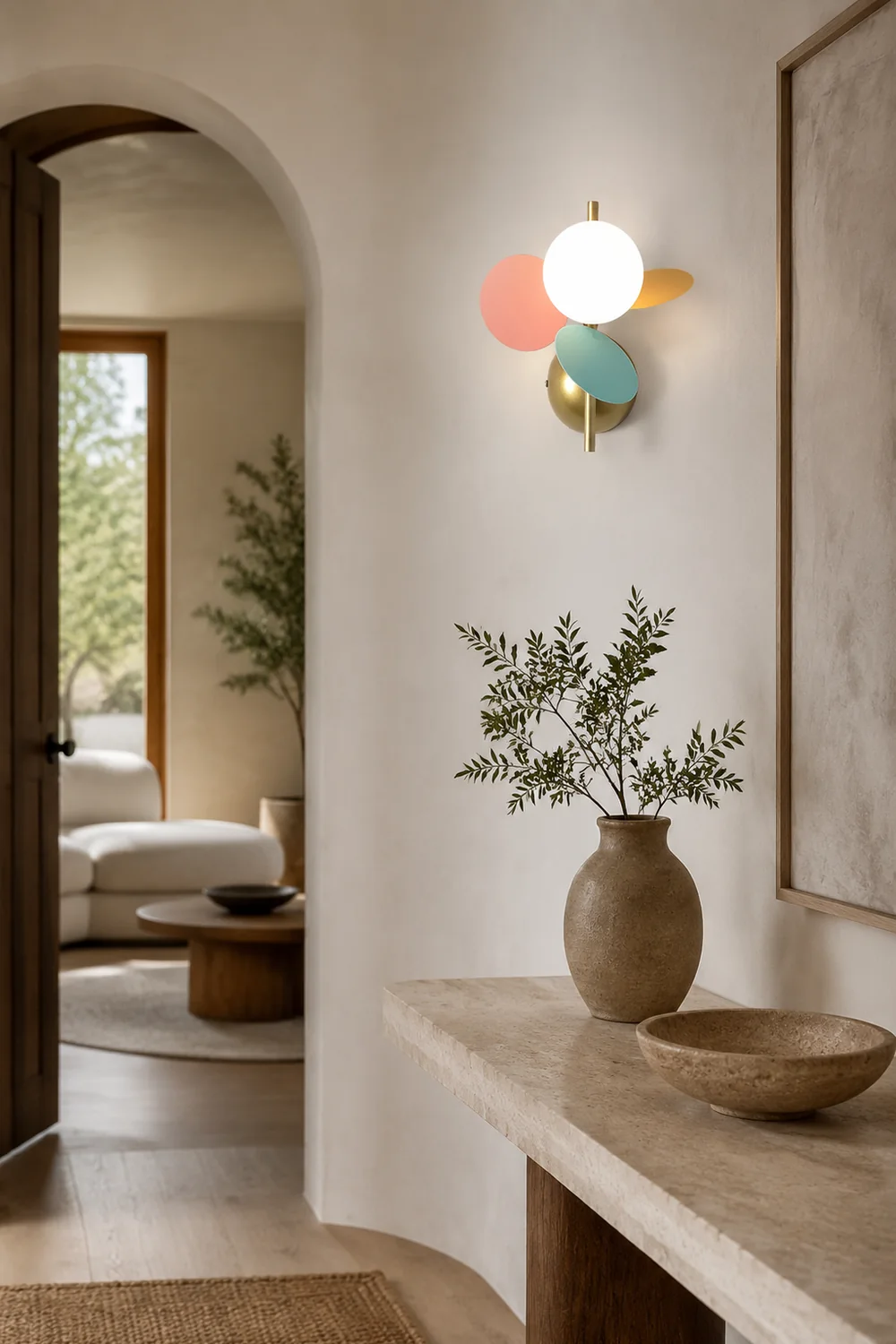 Round Macaron Wall Lamp - Lumpaz