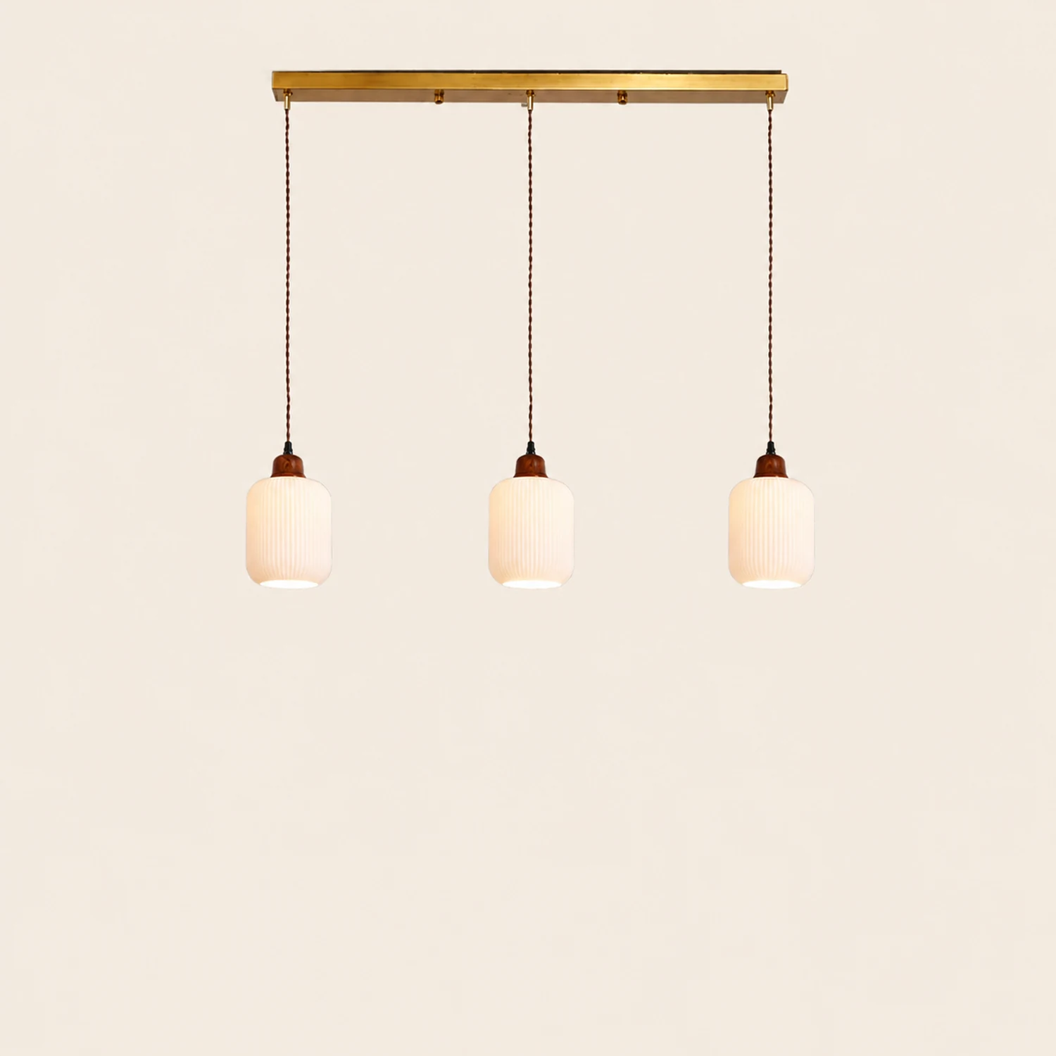 Vintage Nordic Ceramic White Pendant Light For Dining Room - Lumpaz