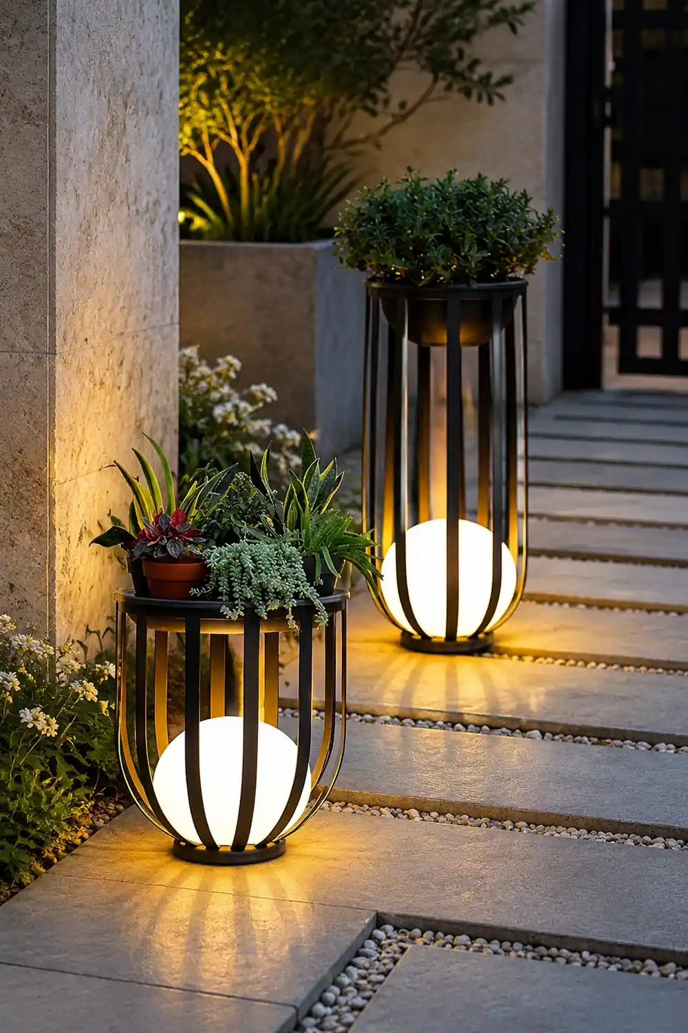 Bols Outdoor Garden Lamp with Solar Panel - Lumpaz
