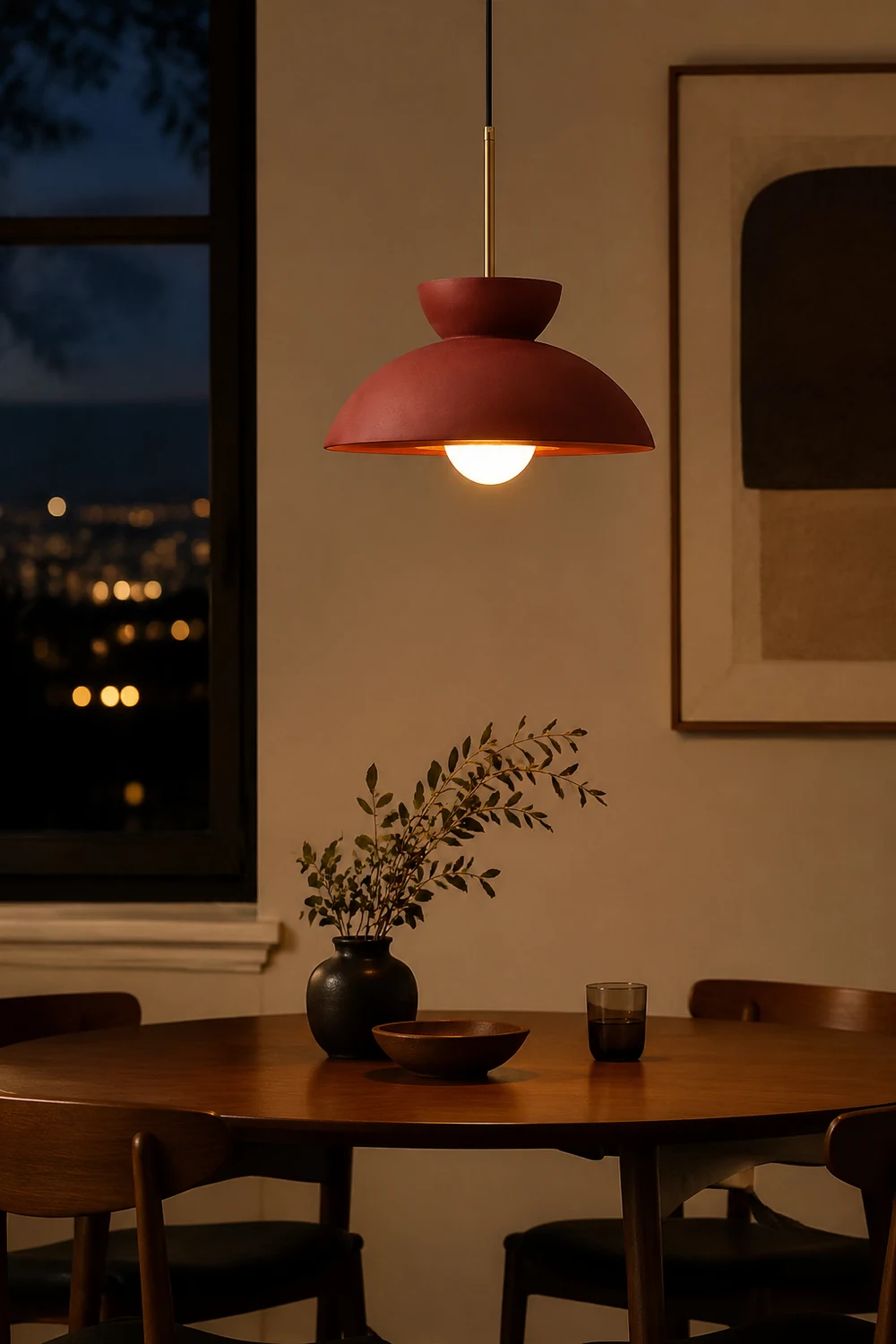 Nordic Minimalist Resin Pendant Light For Dining Room - Lumpaz