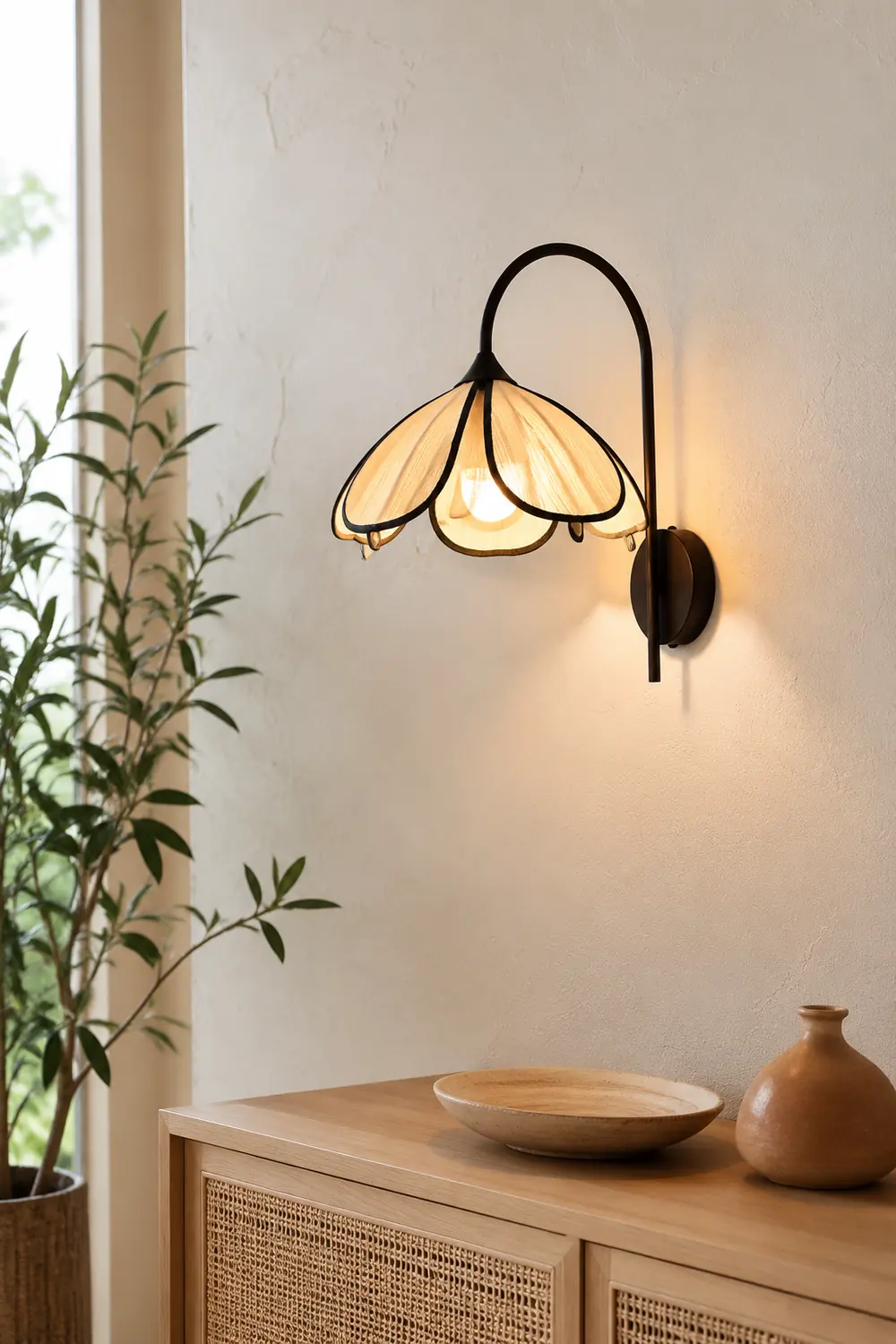 Burnt Petal Wall Lamp - Lumpaz