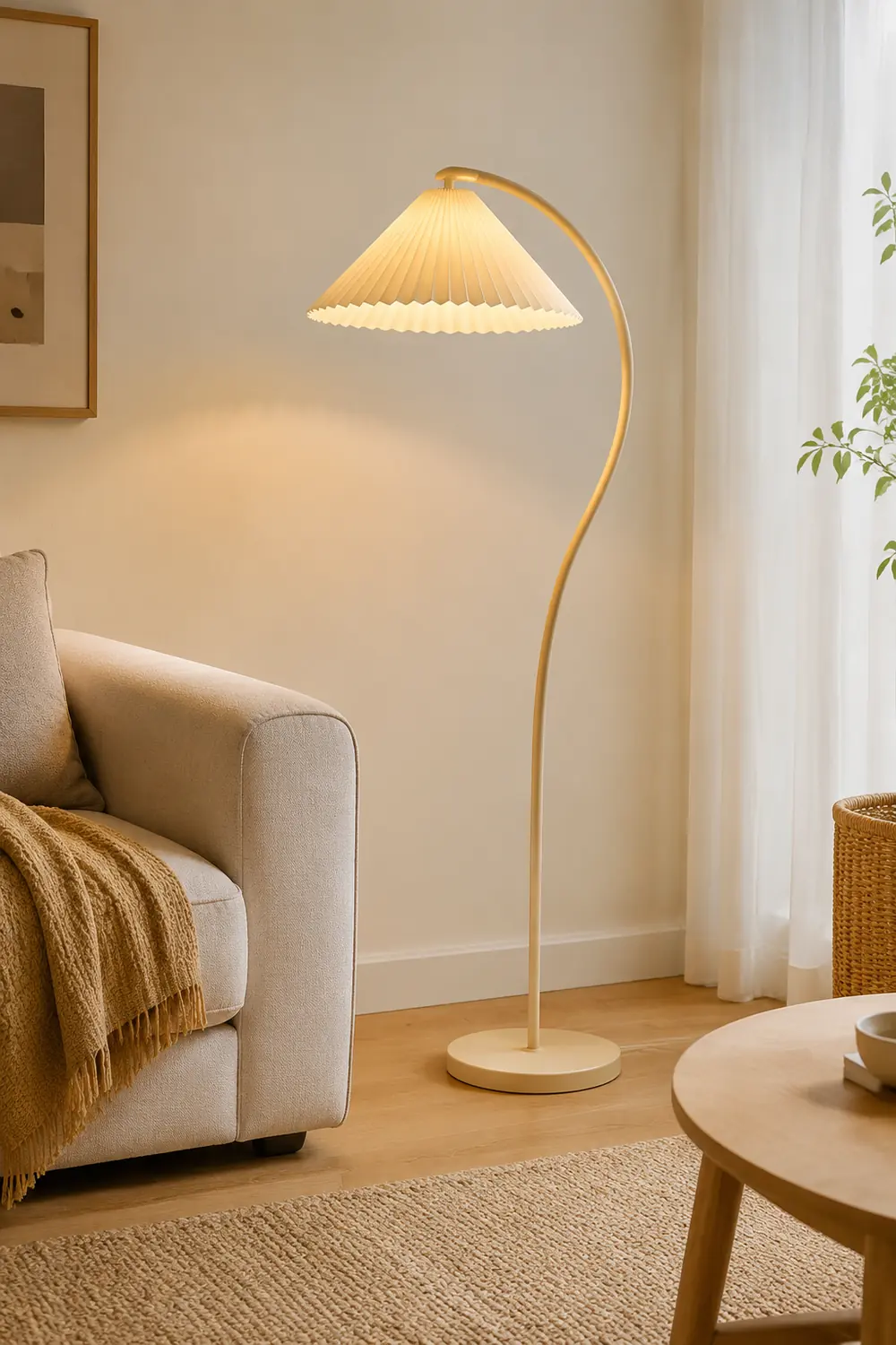 Crescini Pleated Floor Lamp - Lumpaz