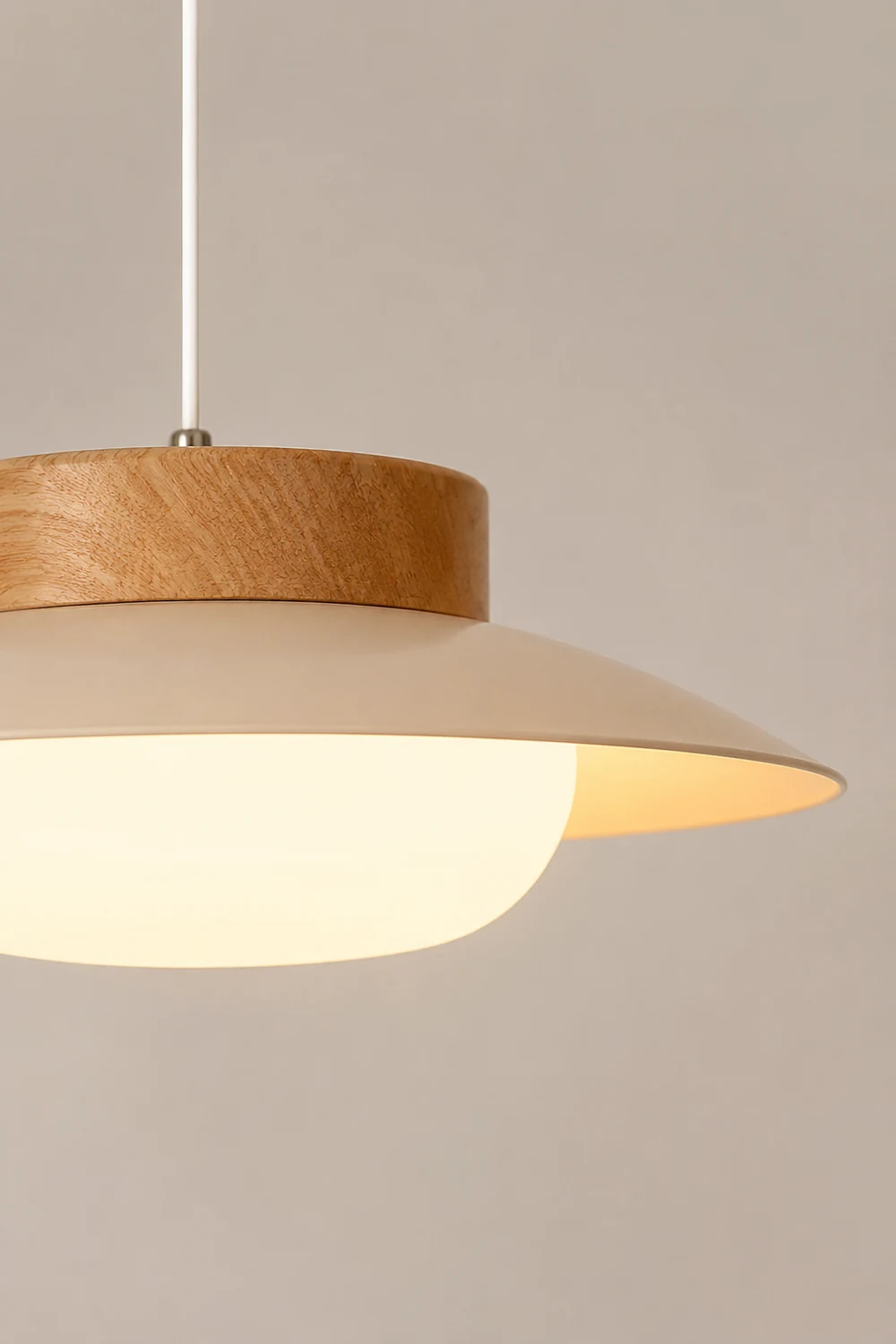 Cream Glutinous Rice Ball Bowl Pendant Light - Lumpaz