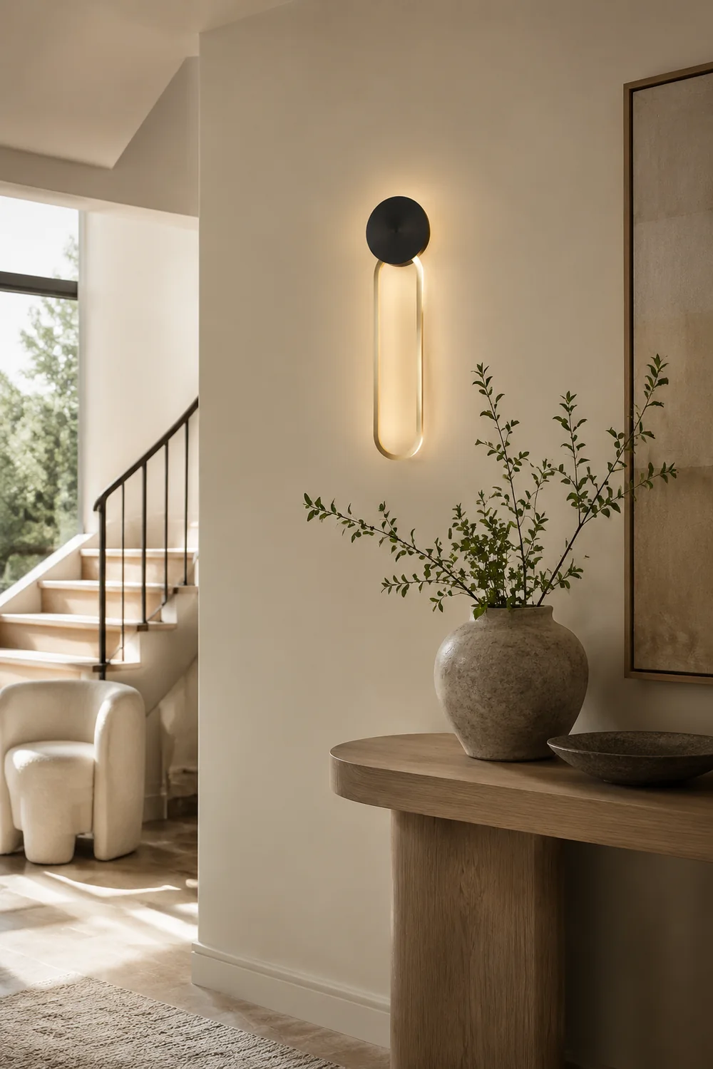Simple Elliptical Wall Sconce - Lumpaz