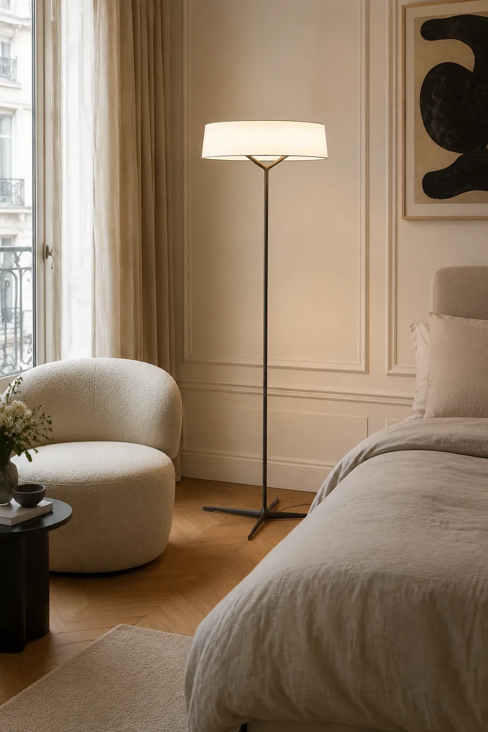 Paper Glow Circular Floor Lamp - Lumpaz
