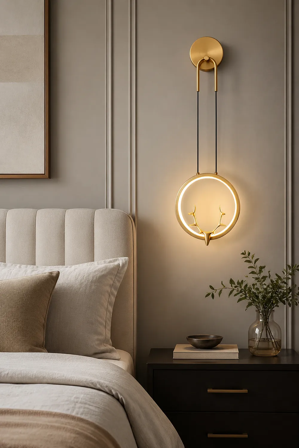 Golden Antler Wall Light - Lumpaz