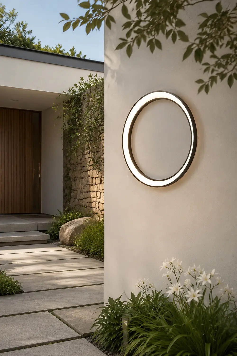Moon Outdoor Wall Lamp - Lumpaz