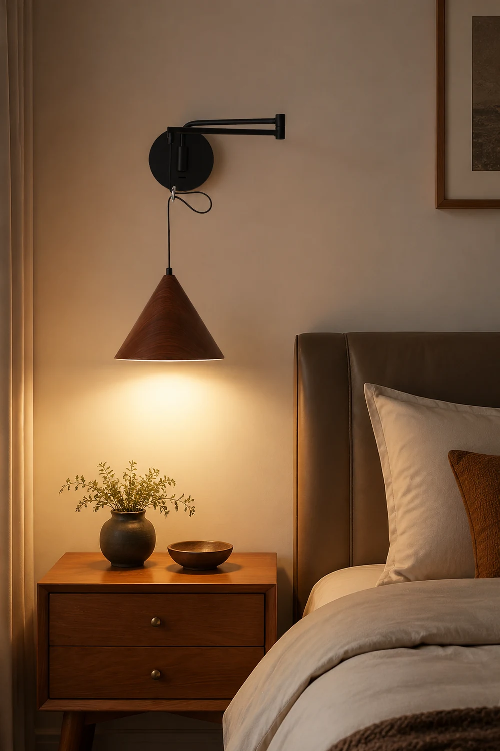 Cone Swing Arm Wall Lamp - Lumpaz