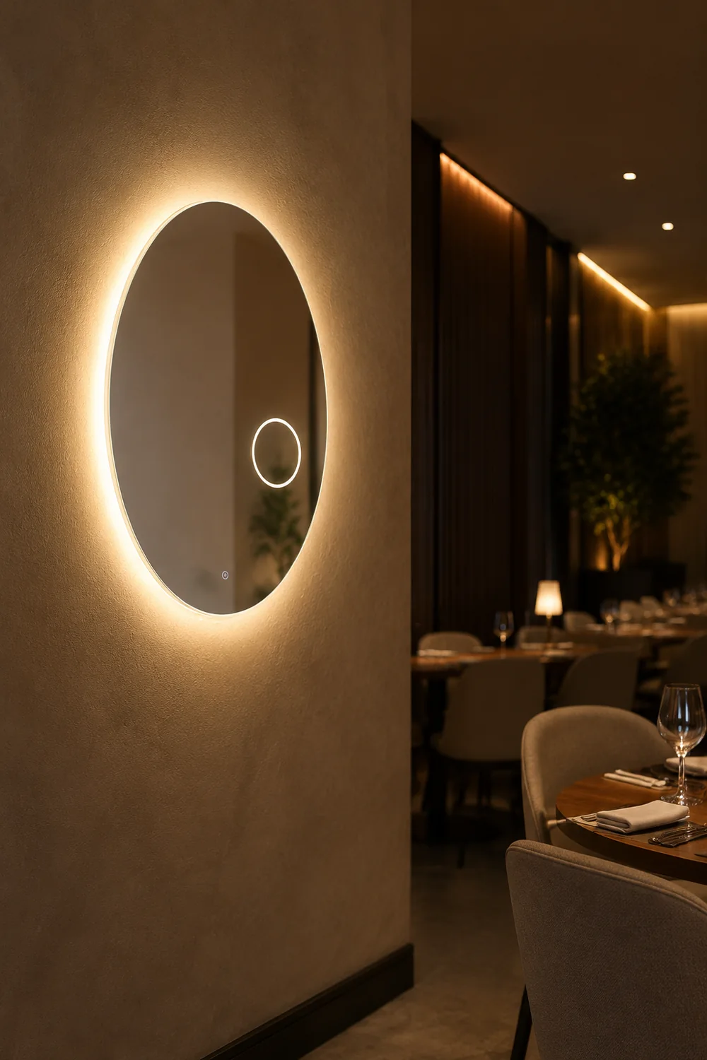 Oval Mirror Light - Lumpaz