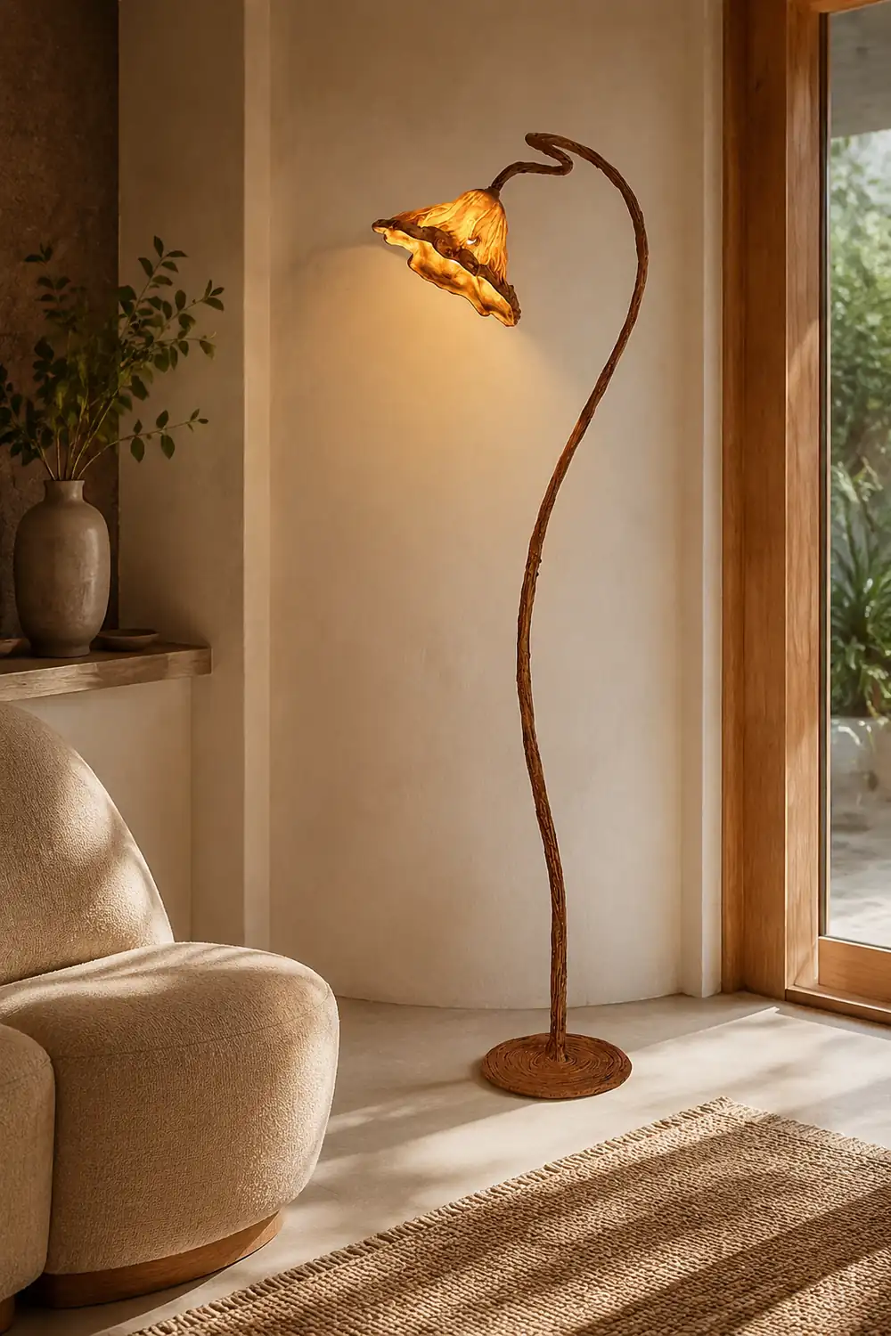 Artistic Lotus Leaf Floor Lamp - Lumpaz