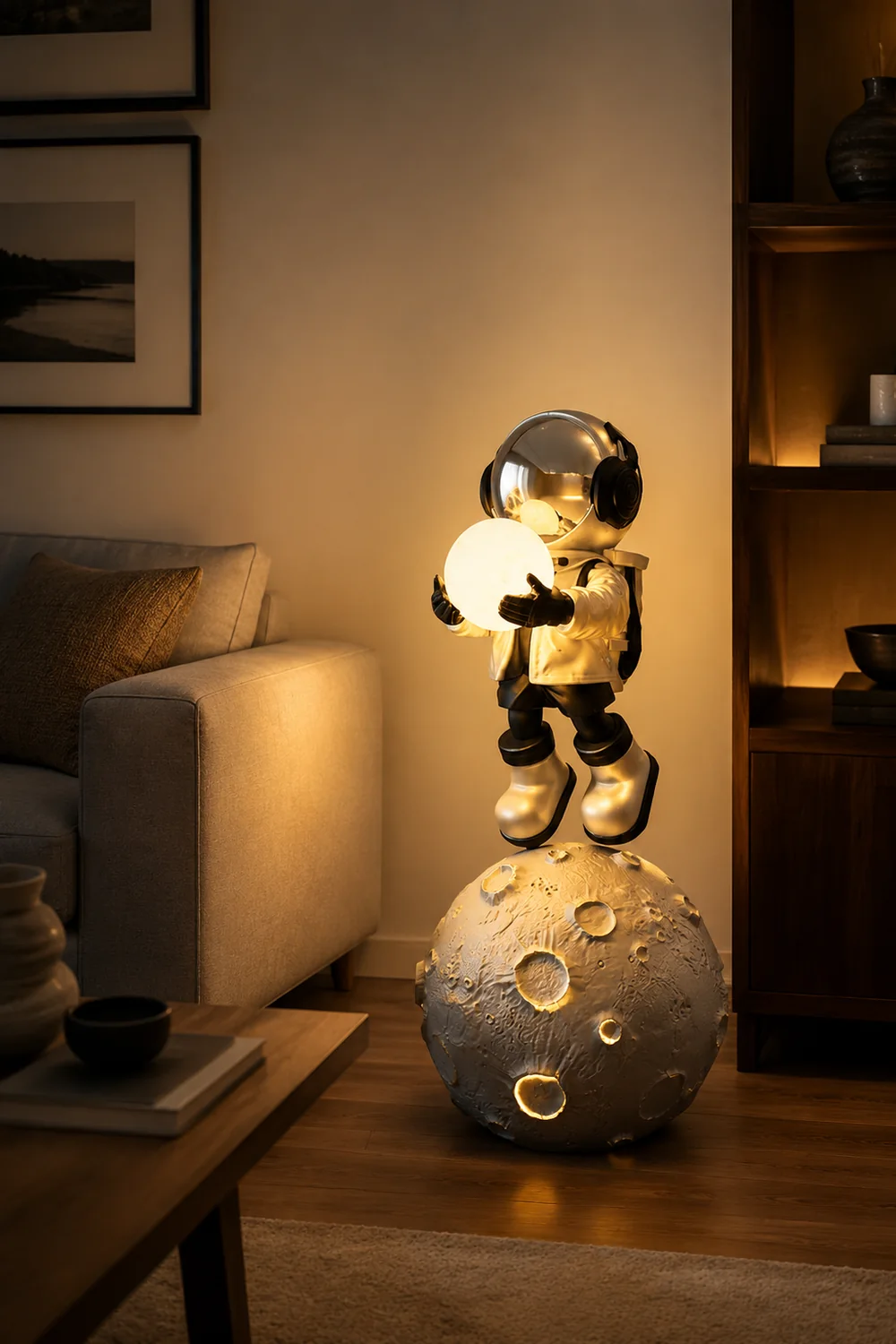 Diver Astronaut Built-in Battery Floor Lamp - Lumpaz
