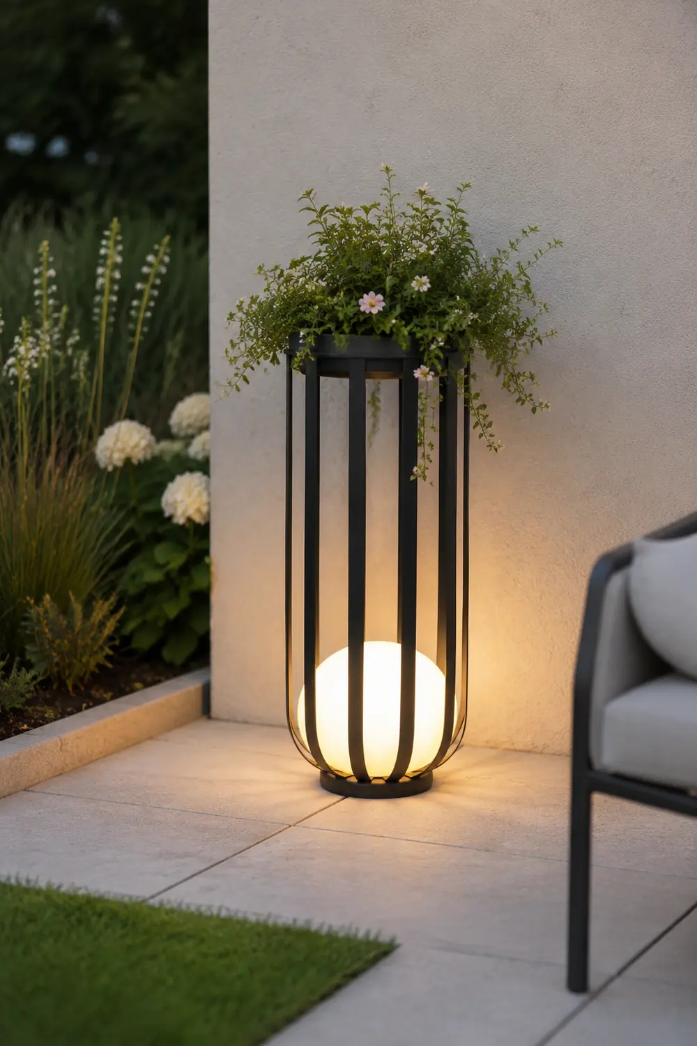 Bols Outdoor Garden Lamp with Solar Panel - Lumpaz