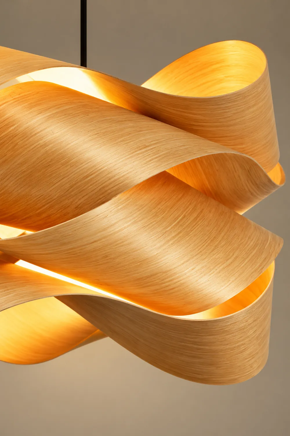 Modern Irregular Wood Pendant Light For Kitchen - Lumpaz