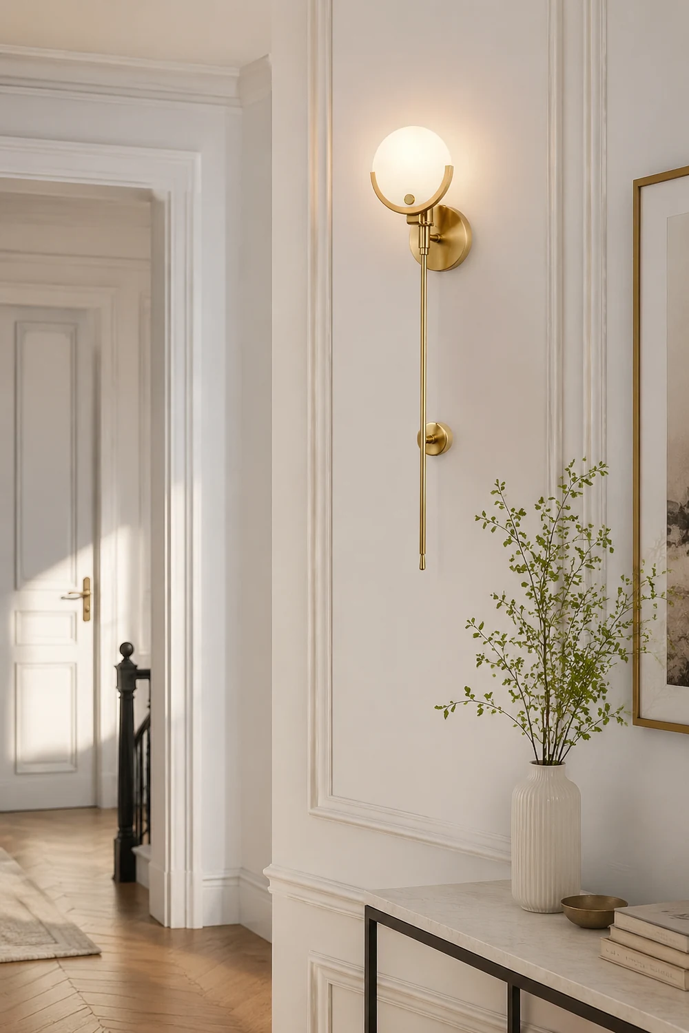 Ava Brass Wall Lamp - Lumpaz