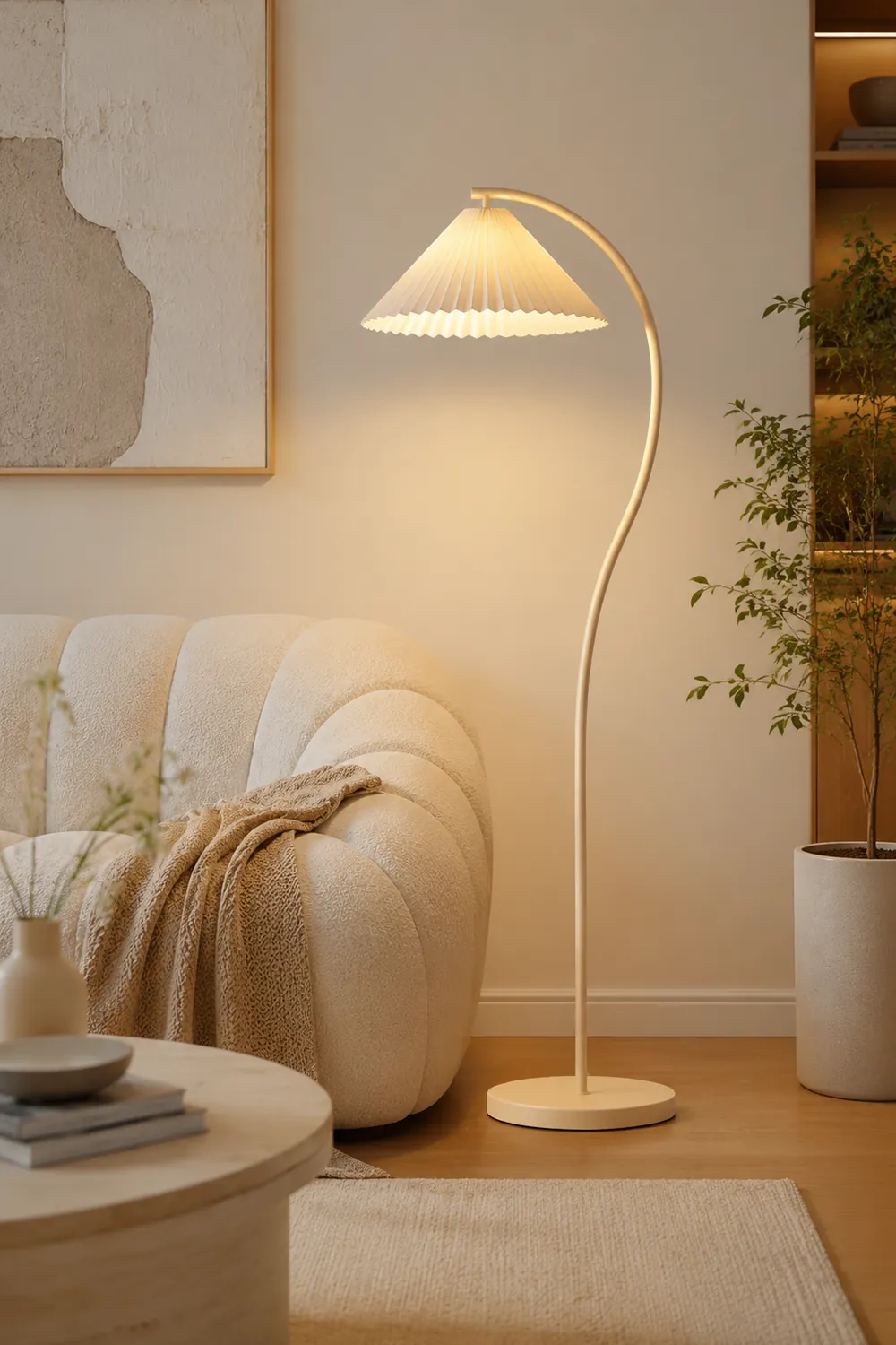 Crescini Pleated Floor Lamp - Lumpaz