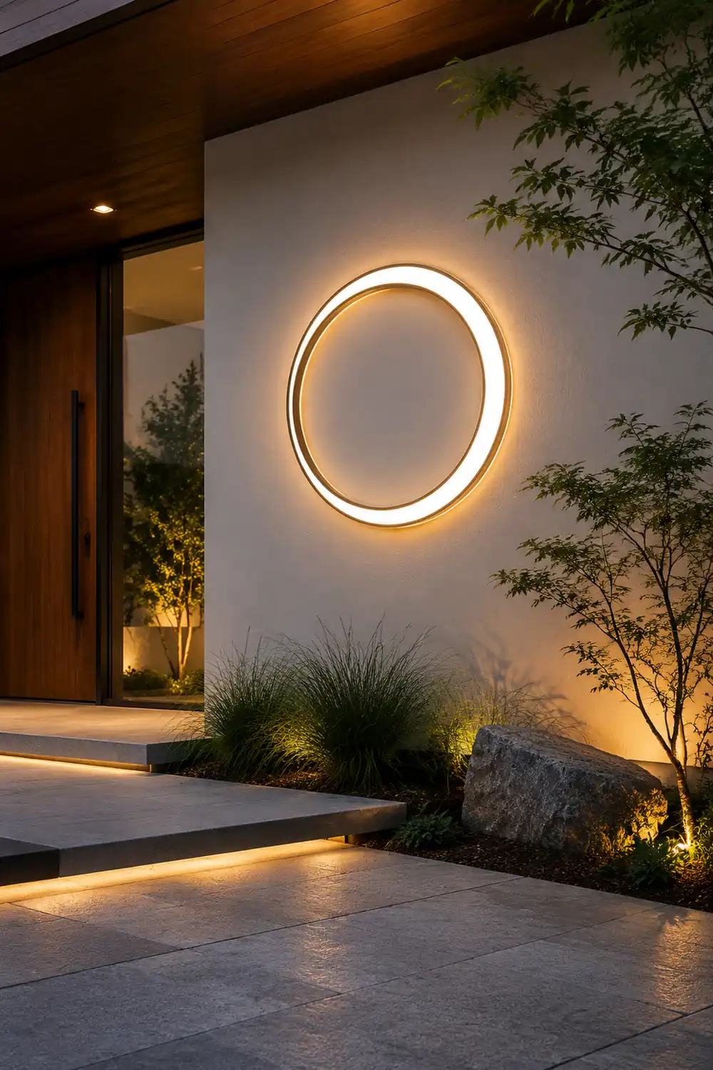 Moon Outdoor Wall Lamp - Lumpaz