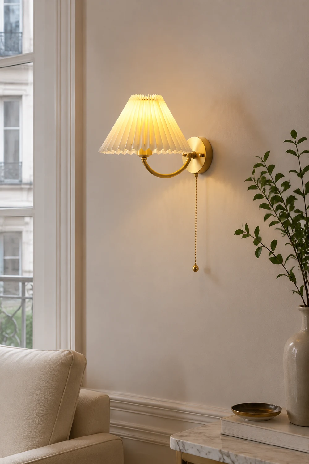 Pleated Wall Lamp - Lumpaz