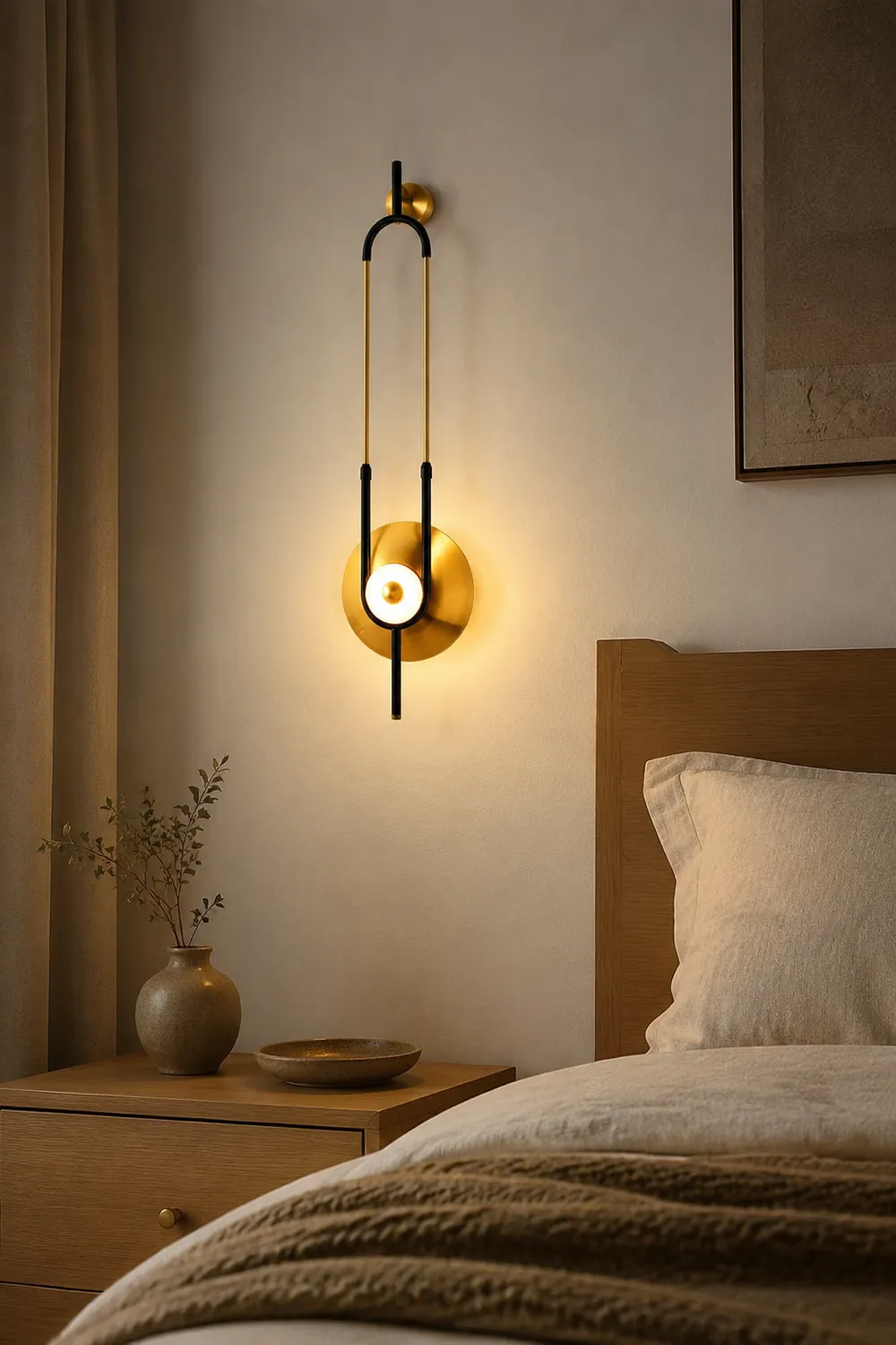 Ellipse Ring Marble Wall Light - Lumpaz
