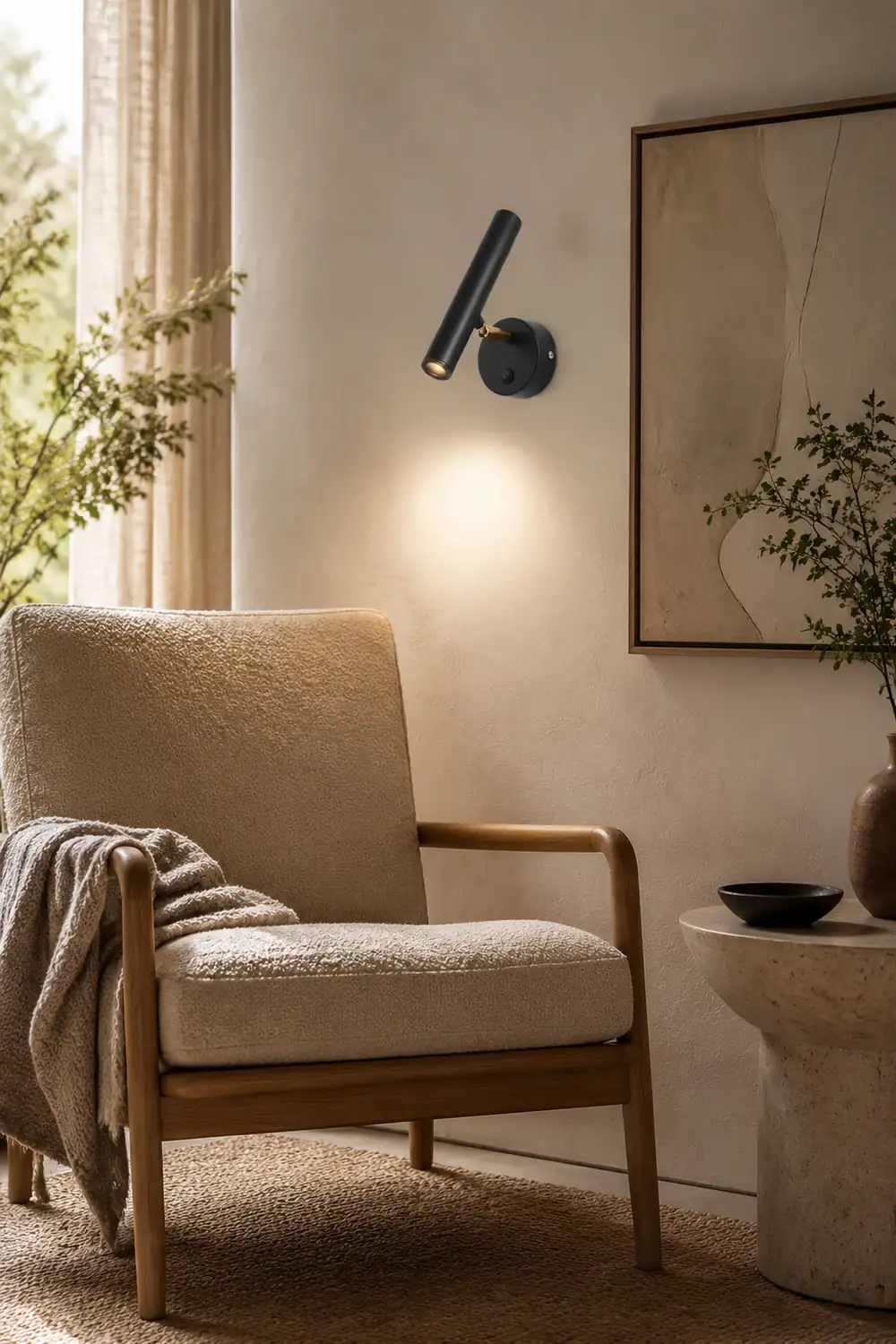 Slender Adjustable Wall Lamp - Lumpaz