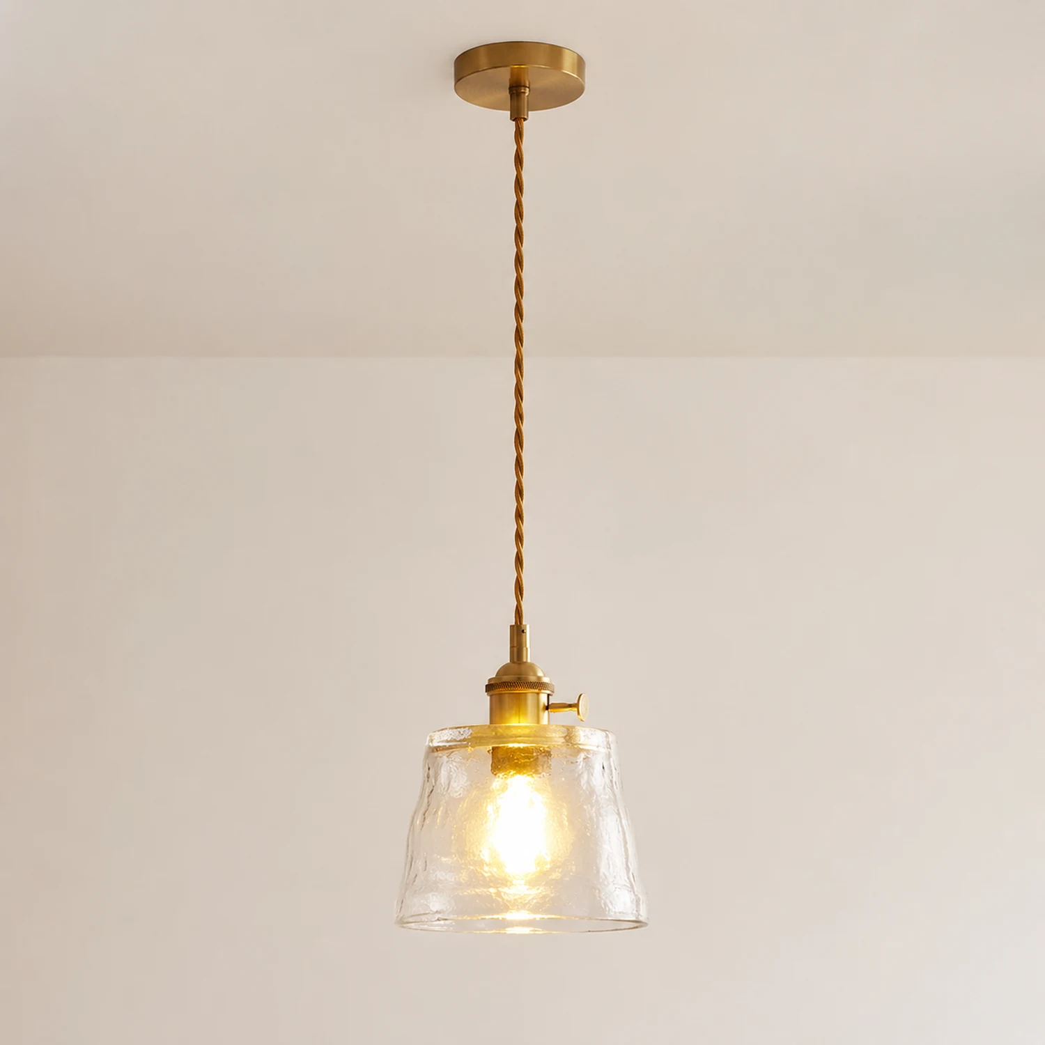 Modern Simple Cup Glass Pendant Lamp For Living Room - Lumpaz