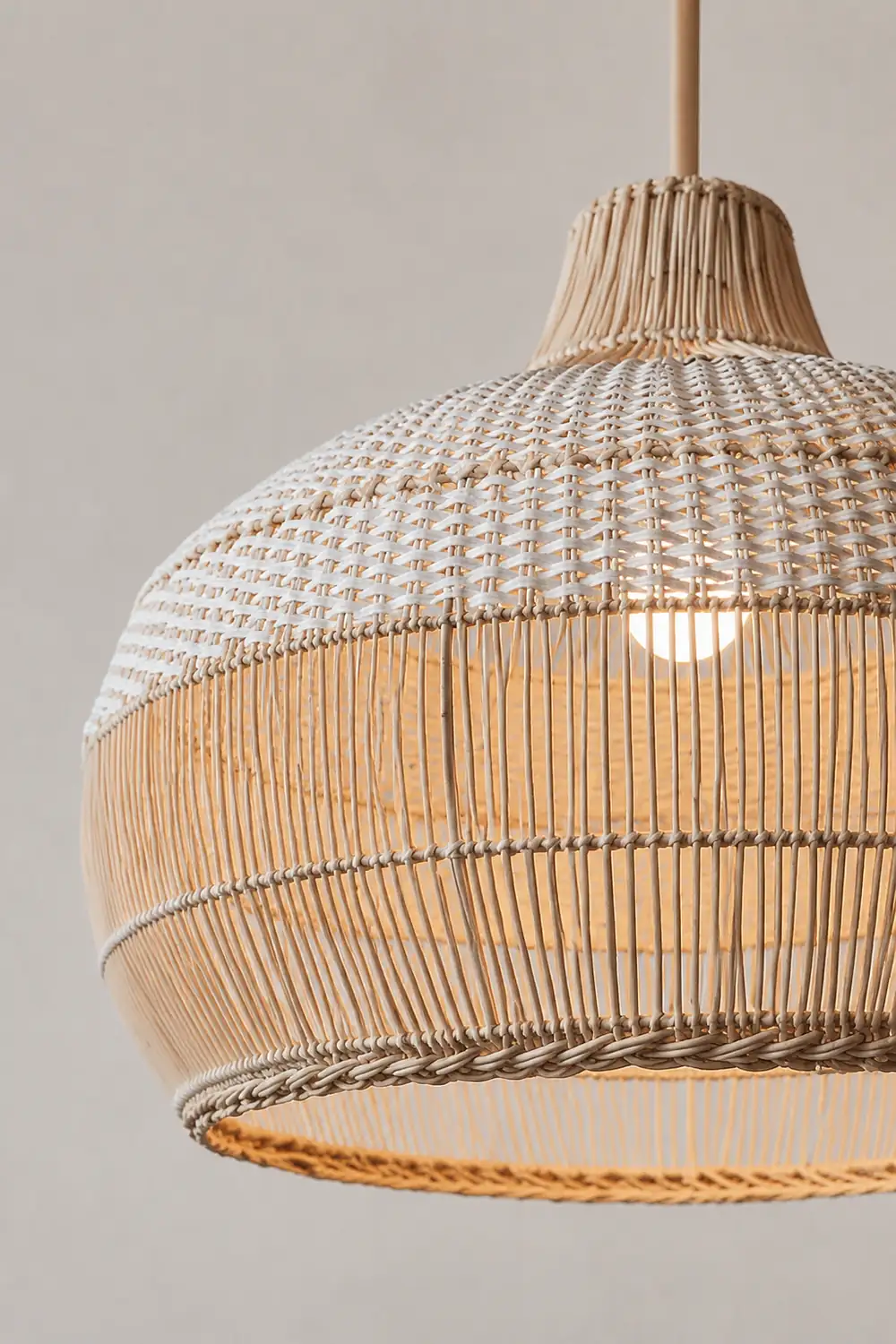 Rattan Kitchen Island Pendant Lighting Wicker Lamp Shade - Lumpaz