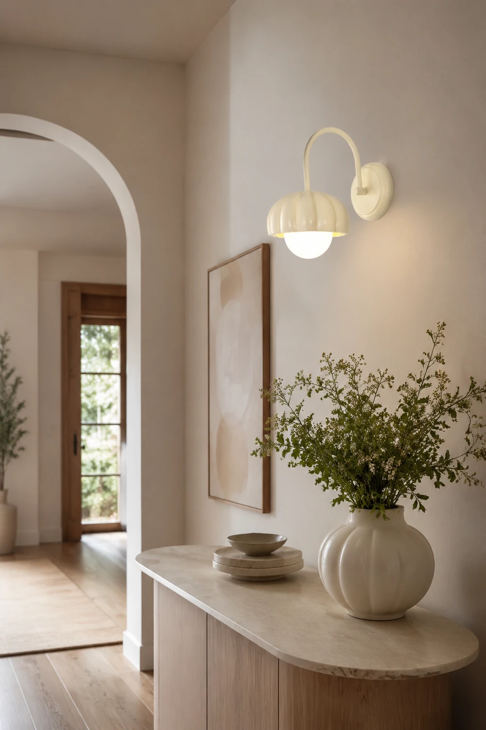Creamy Pumpkin Wall Light - Lumpaz