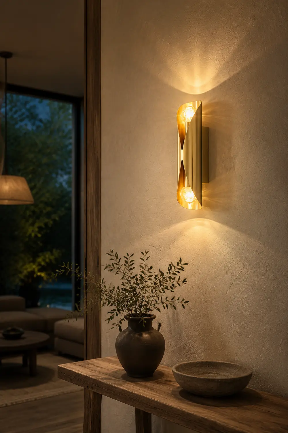 Diamonds Brass Wall Lamp - Lumpaz