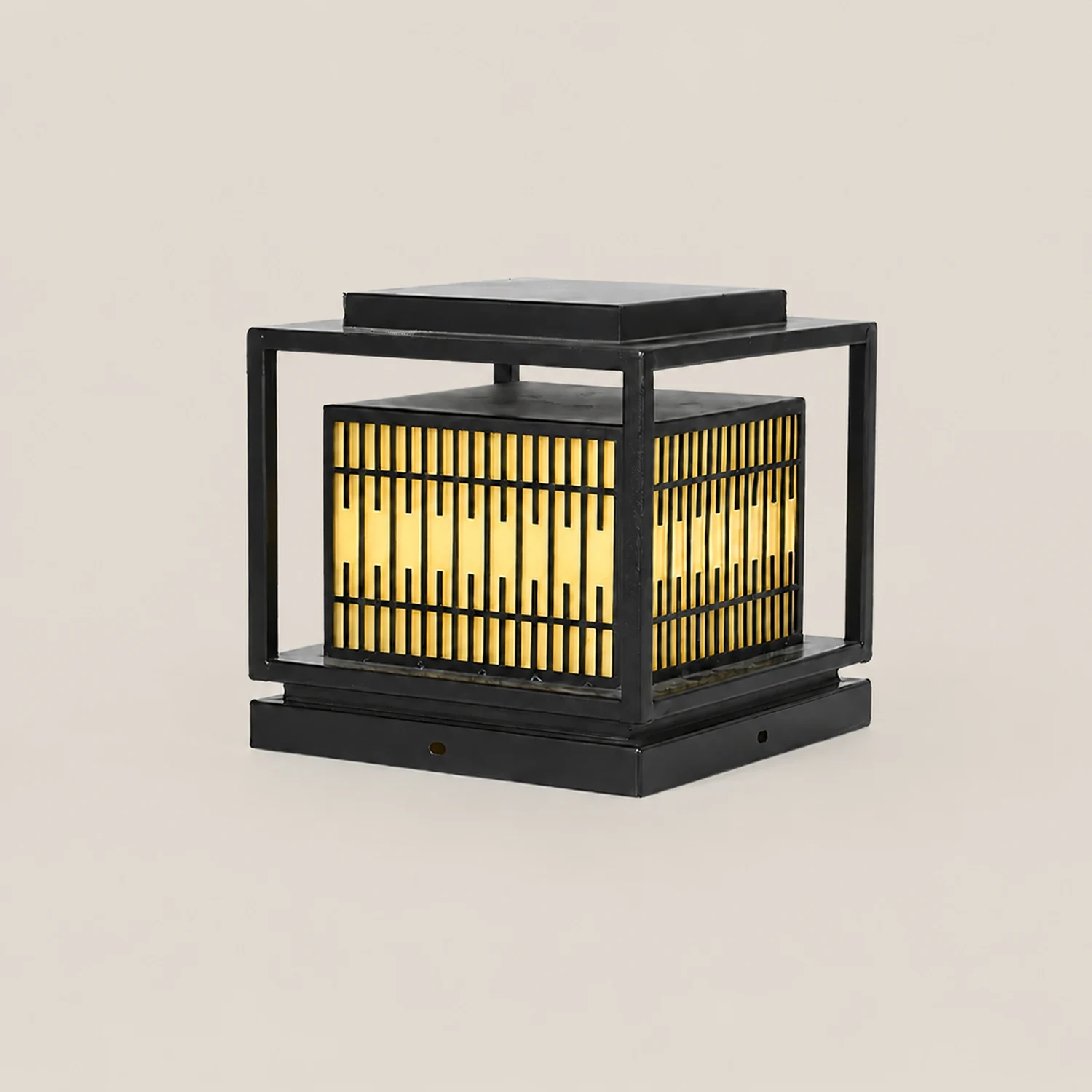 Window Grille Outdoor Post Light - Lumpaz