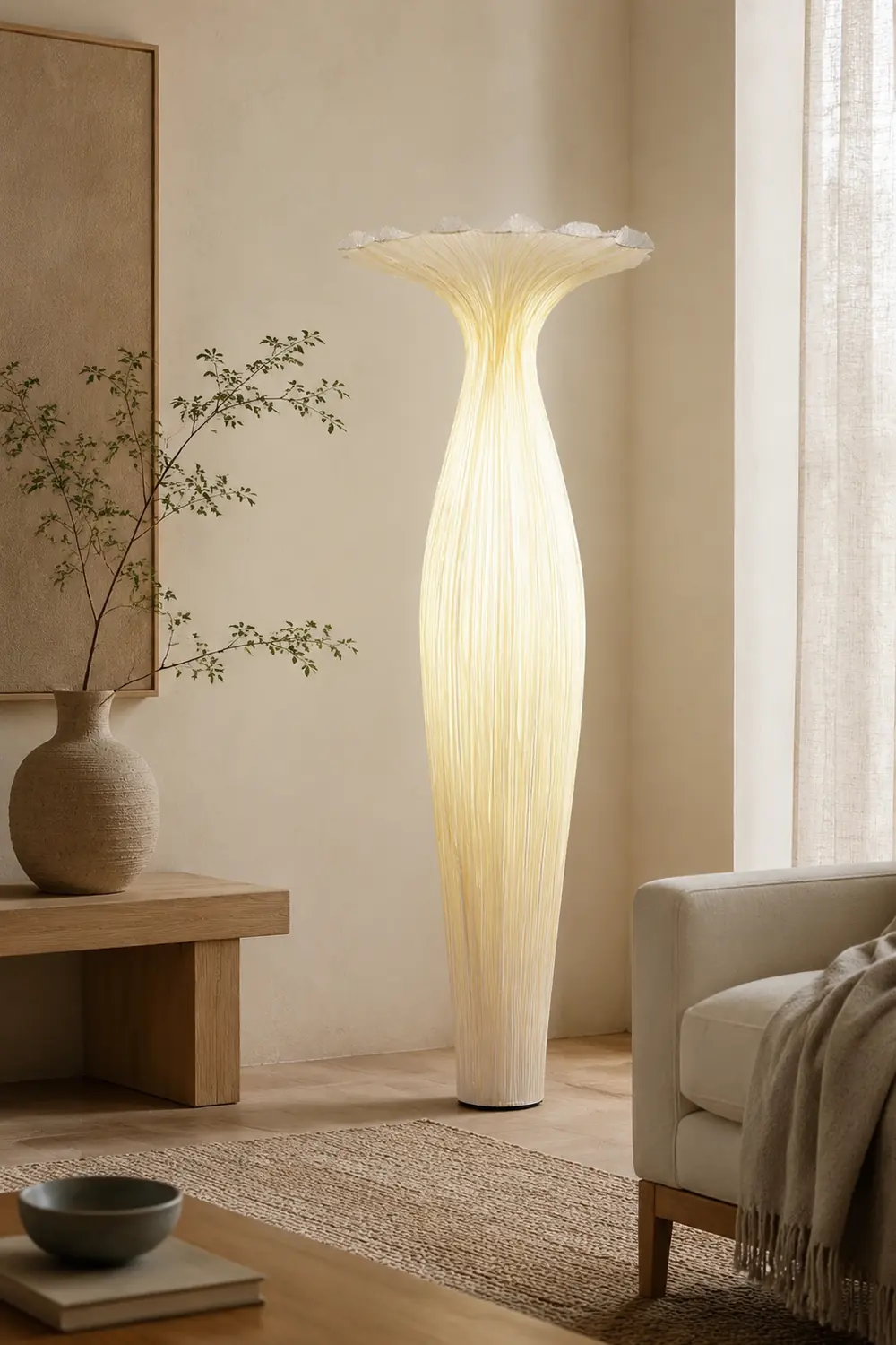 Vase Fabric Floor Lamp - Lumpaz