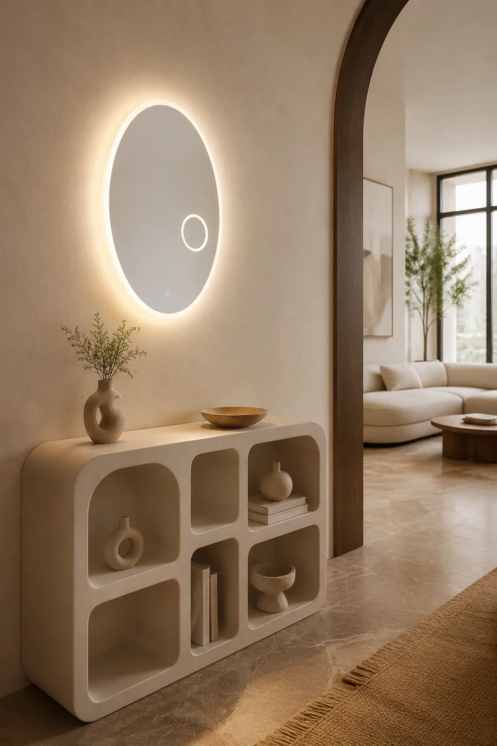 Oval Mirror Light - Lumpaz
