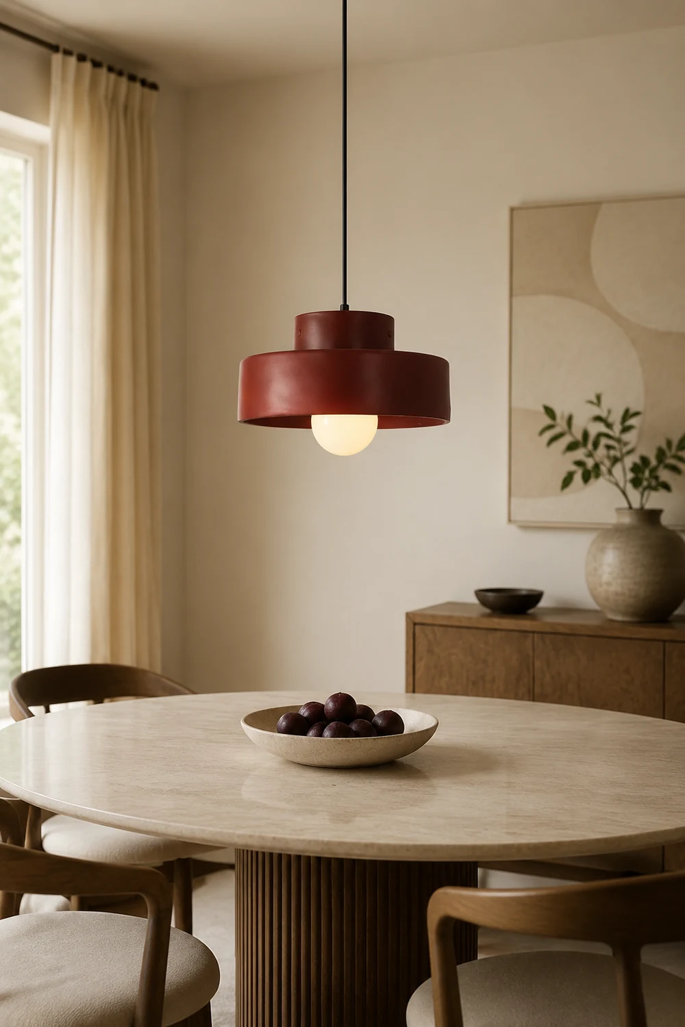 Nordic Geometric Cylindrical Pendant Lighting - Lumpaz