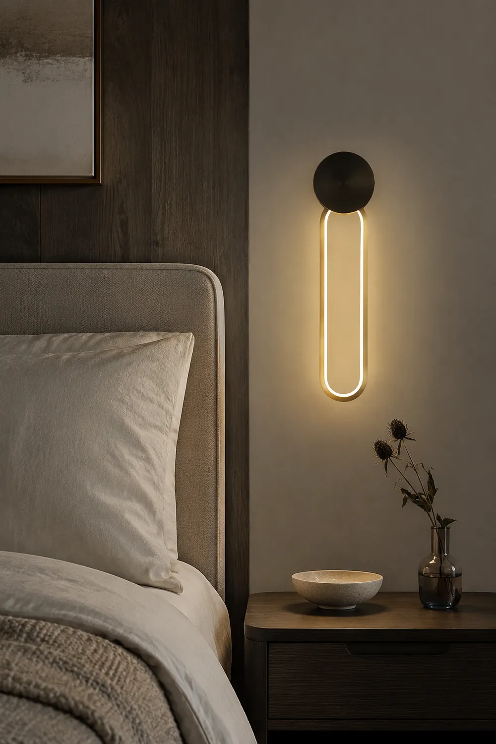 Simple Elliptical Wall Sconce - Lumpaz